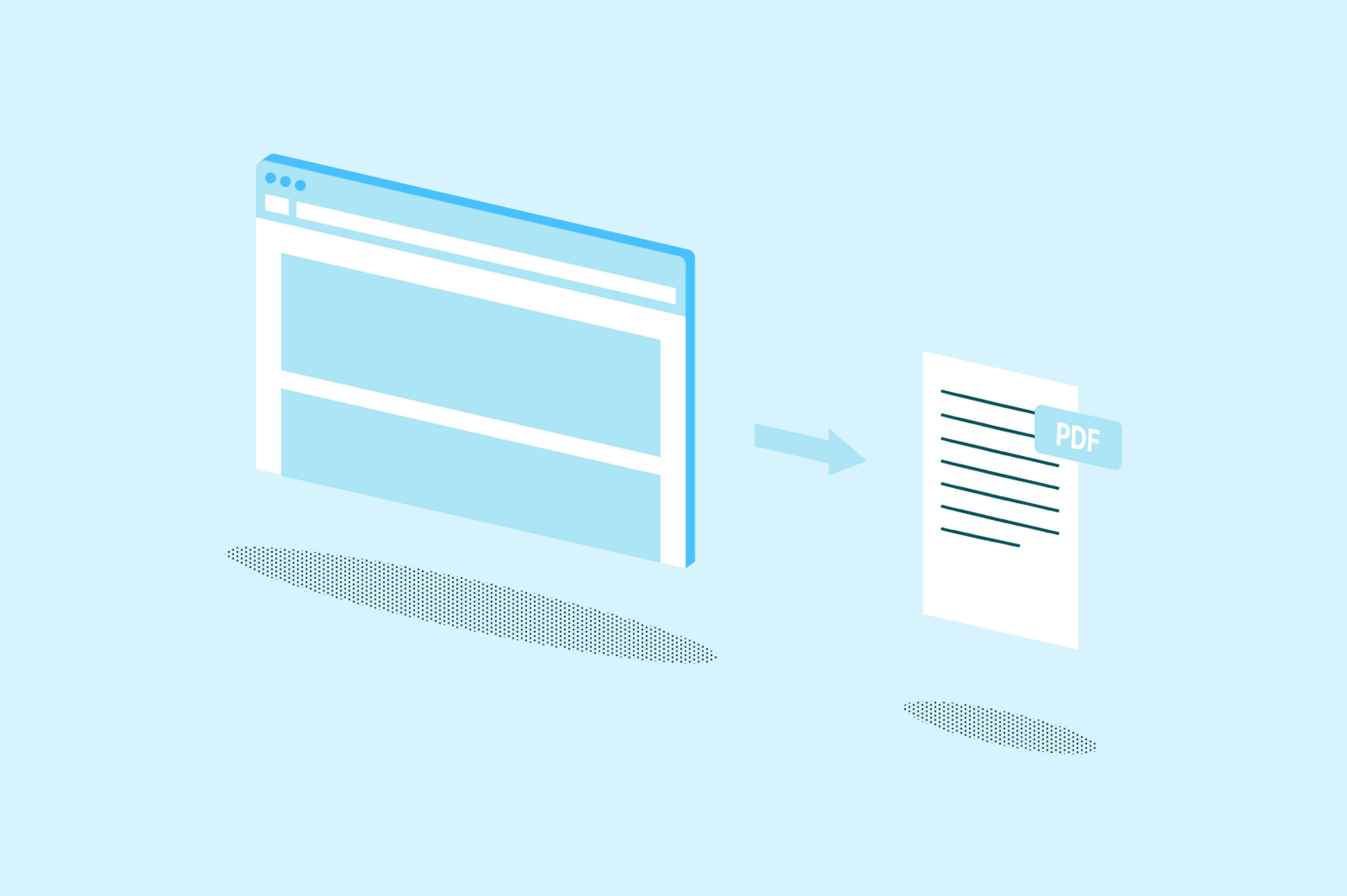 Saving a web page as a PDF