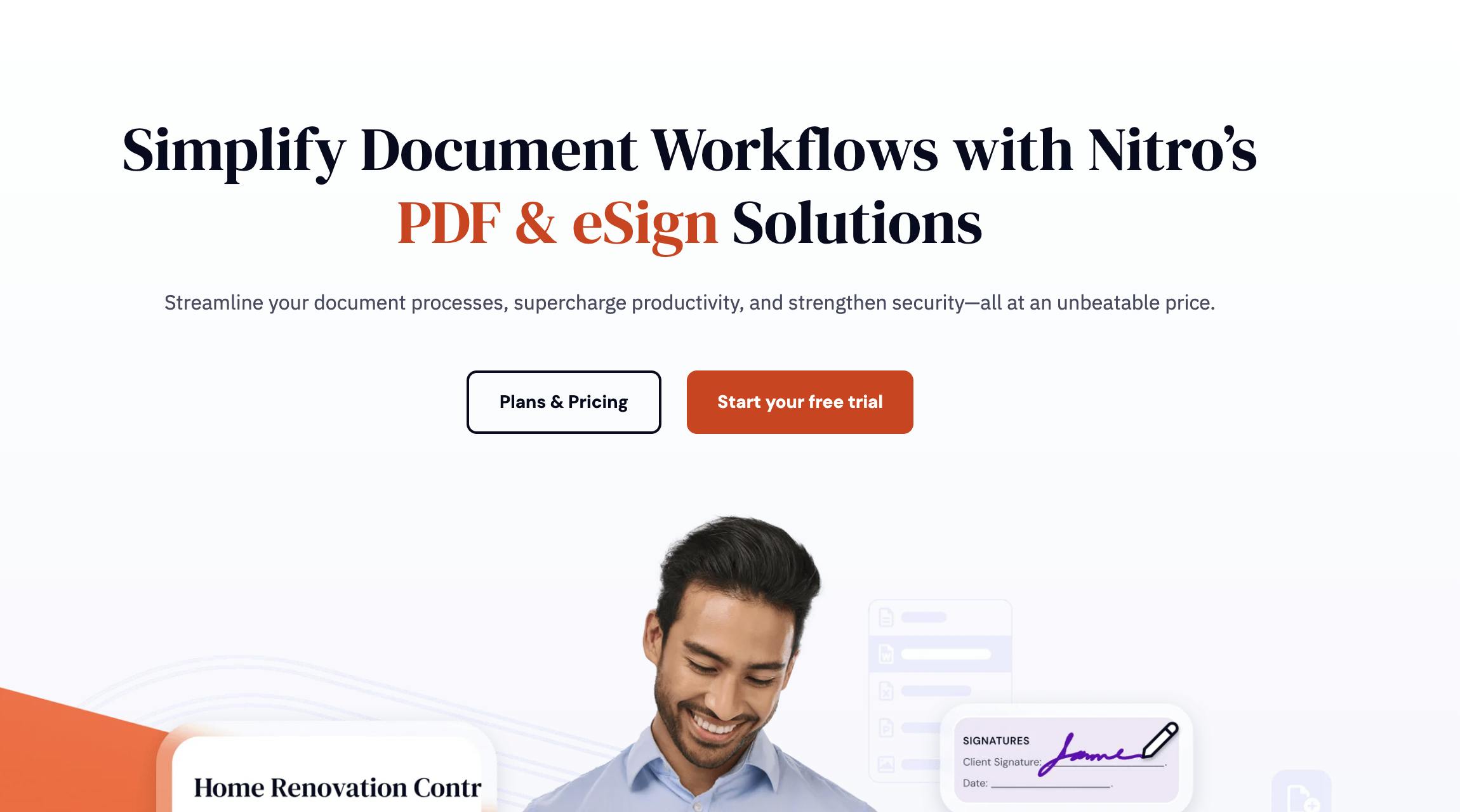 The NitroPDF website