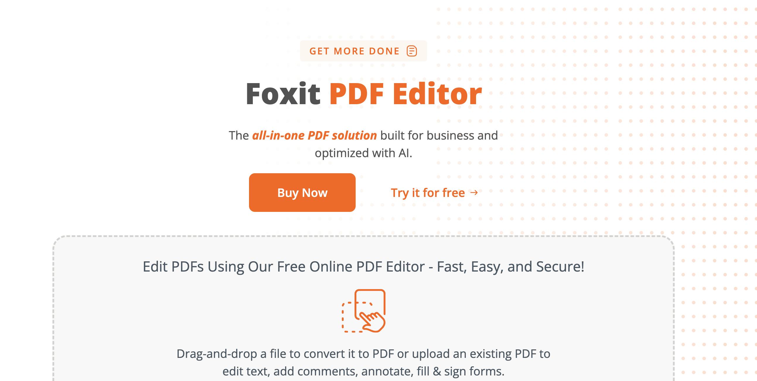 The Foxit PDF website