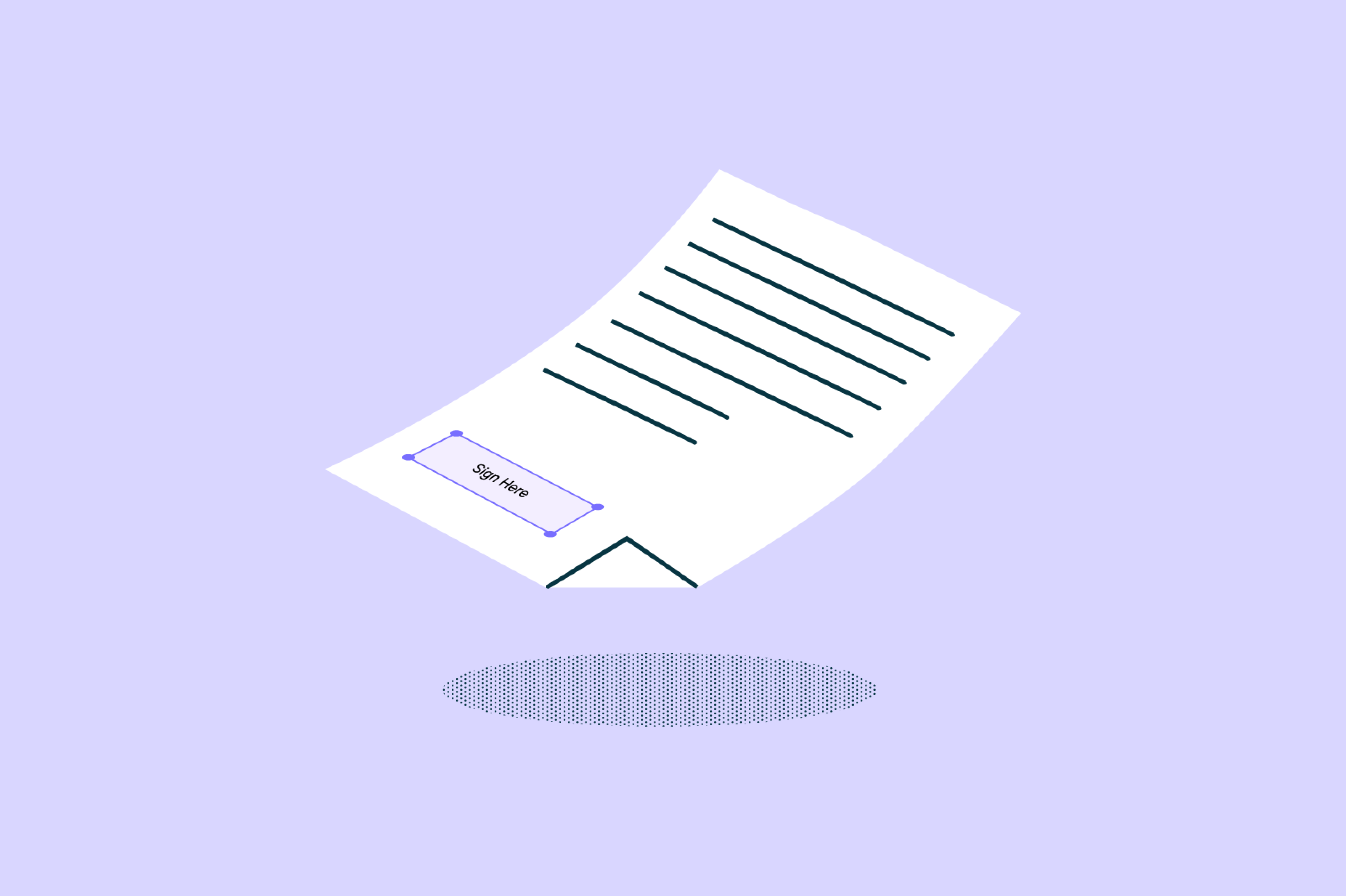 A file being signed in Lumin