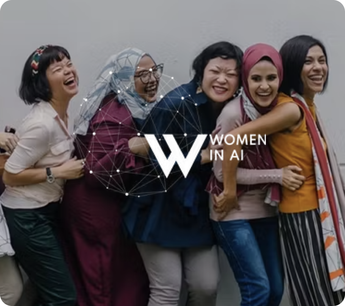 Women in AI image with logo 