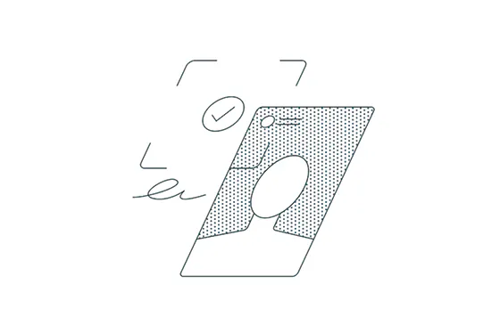 Diagram of an identity being verified