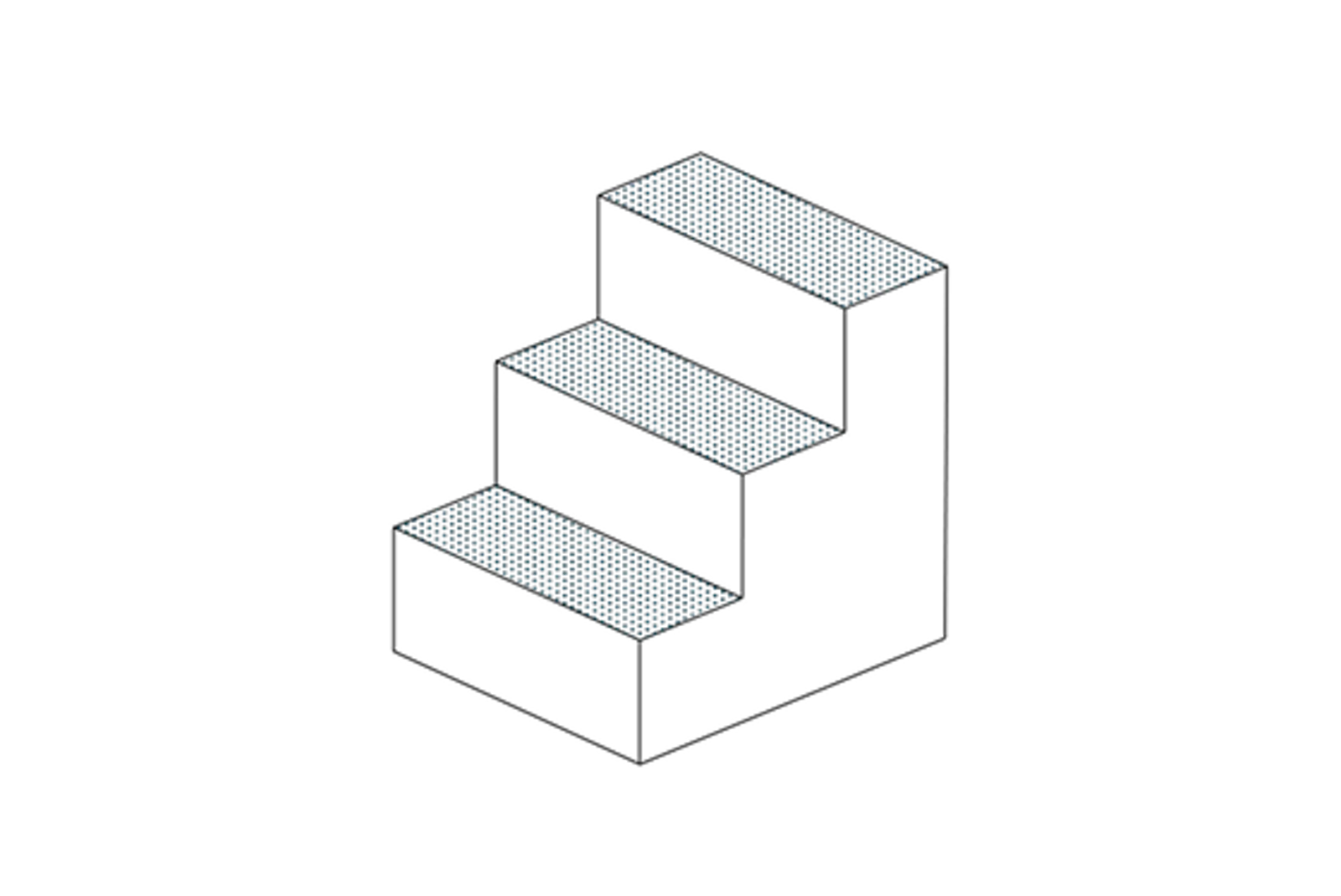 Diagram of steps representing progress