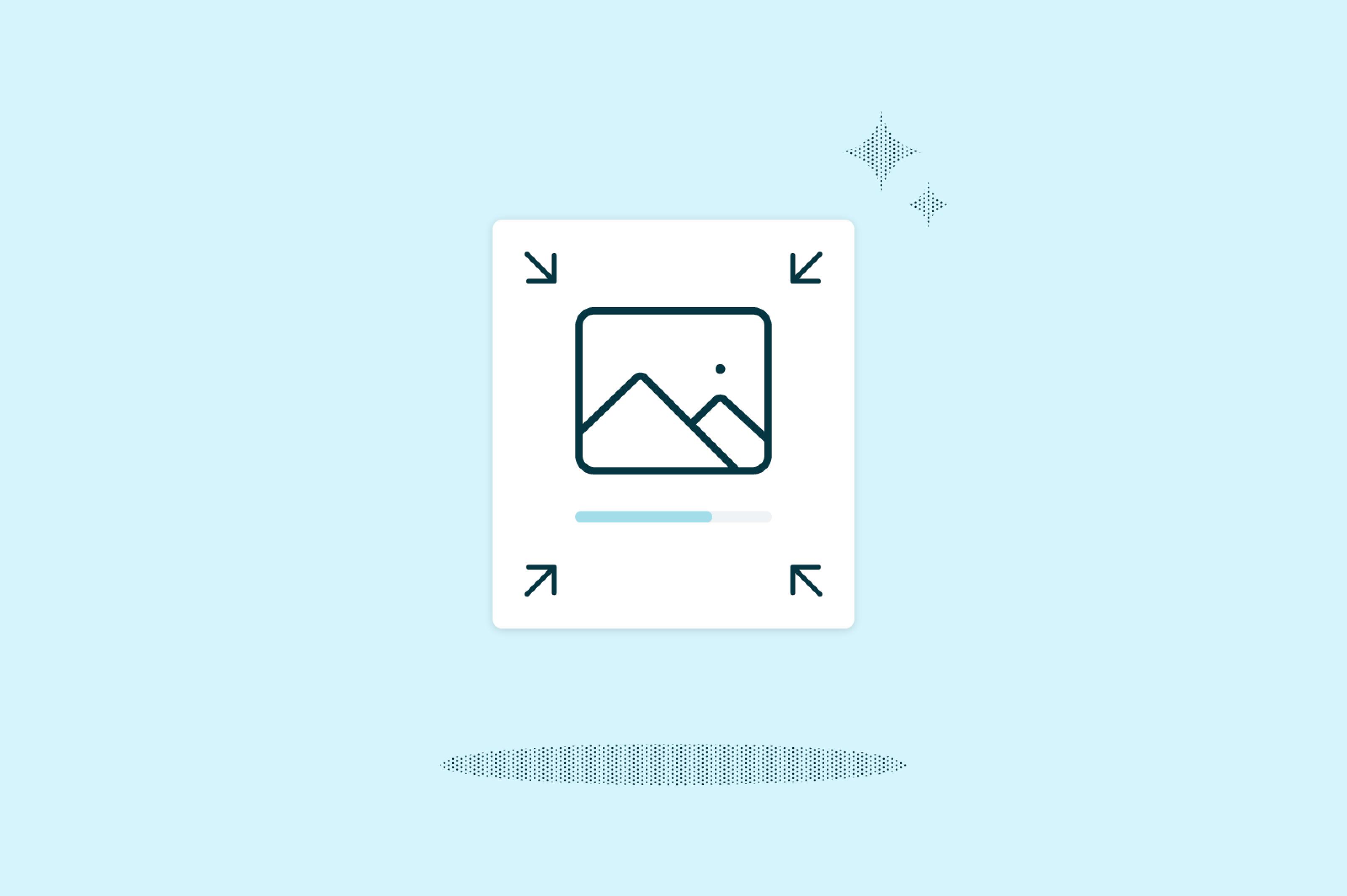 Un fichier JPG en cours de compression sur Lumin