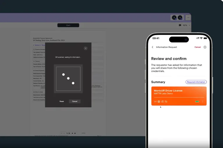 Using phone to sign verify identity