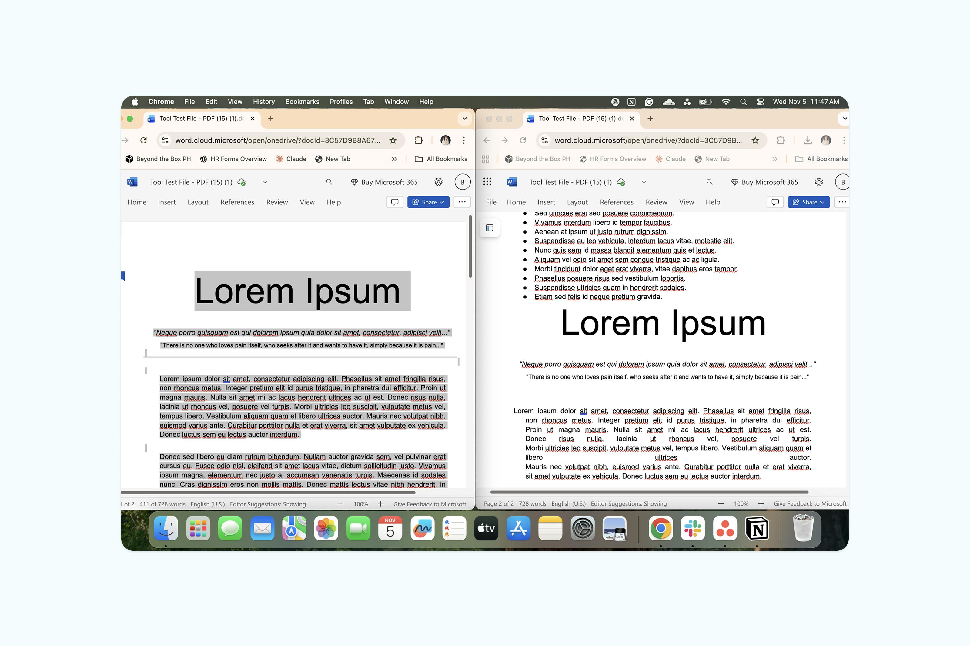 Documentos PDF fusionándose en Microsoft Word