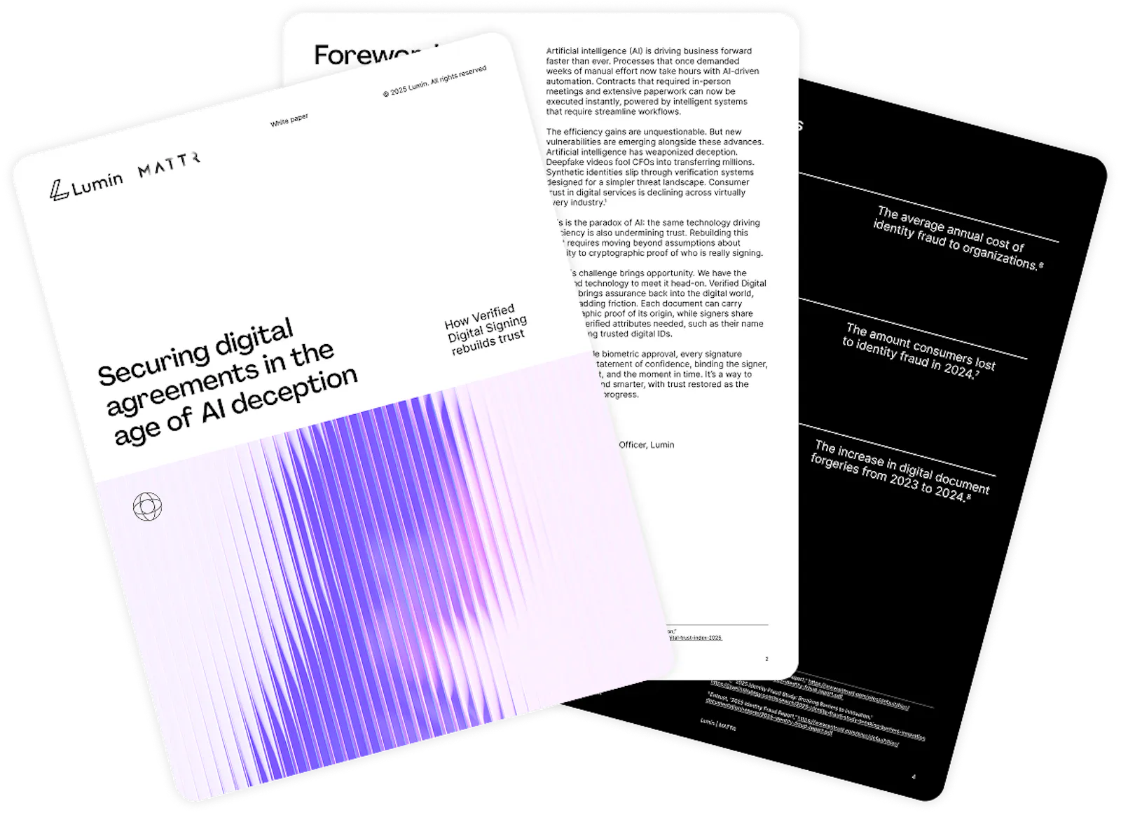 The first three pages of the white paper