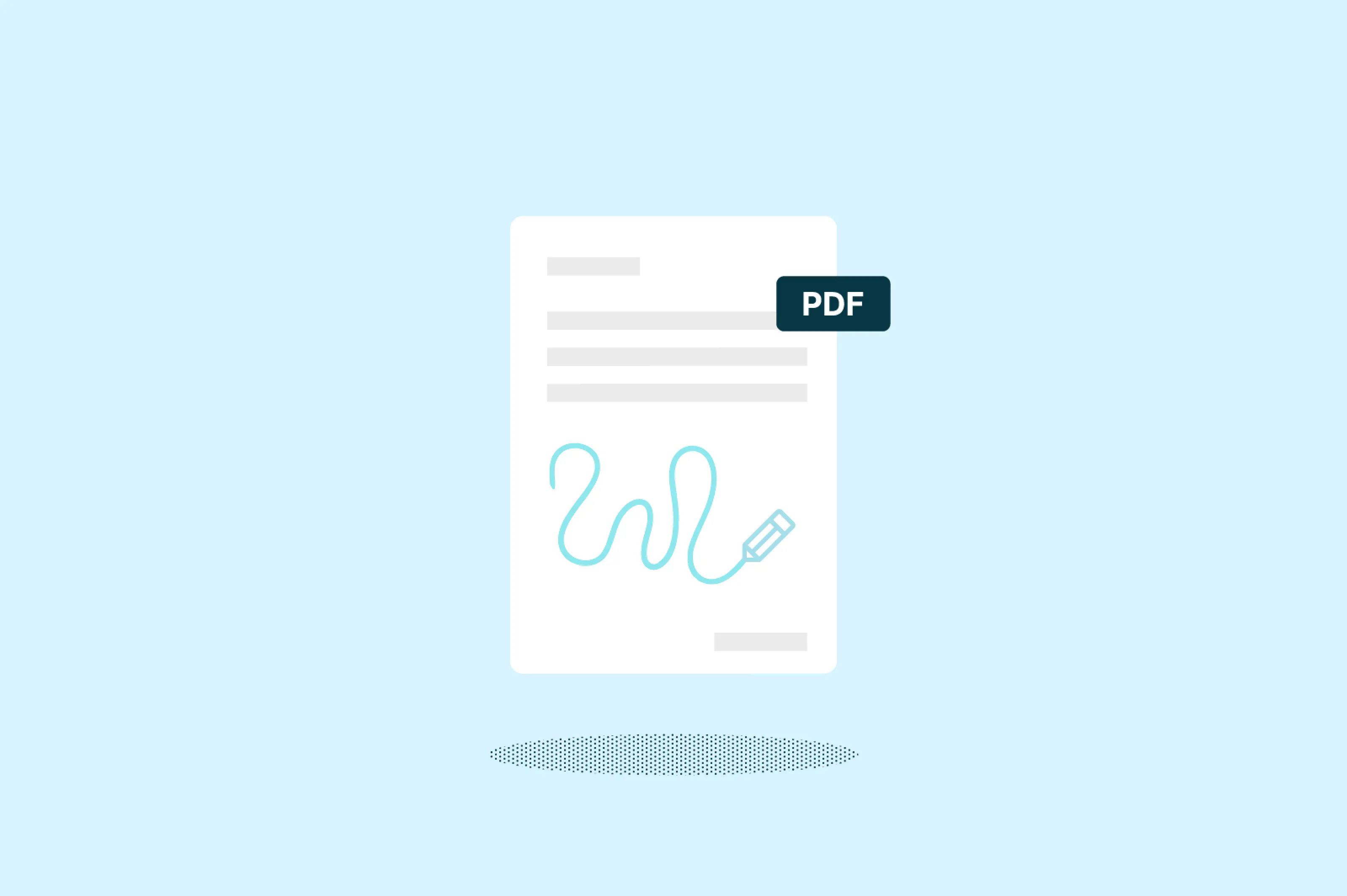 Documento PDF com um desenho adicionado no Lumin