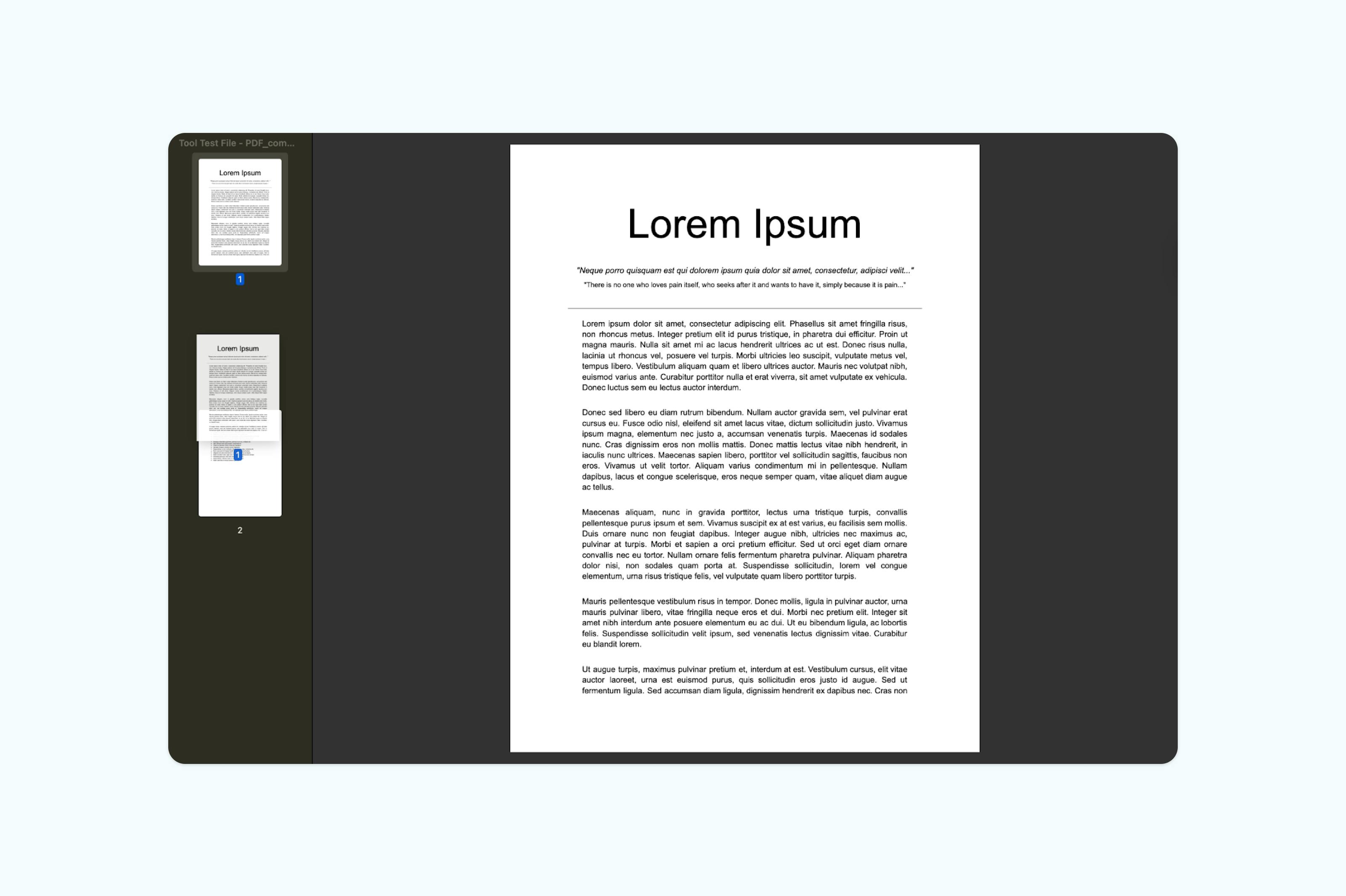 Reordering PDF pages using Mac