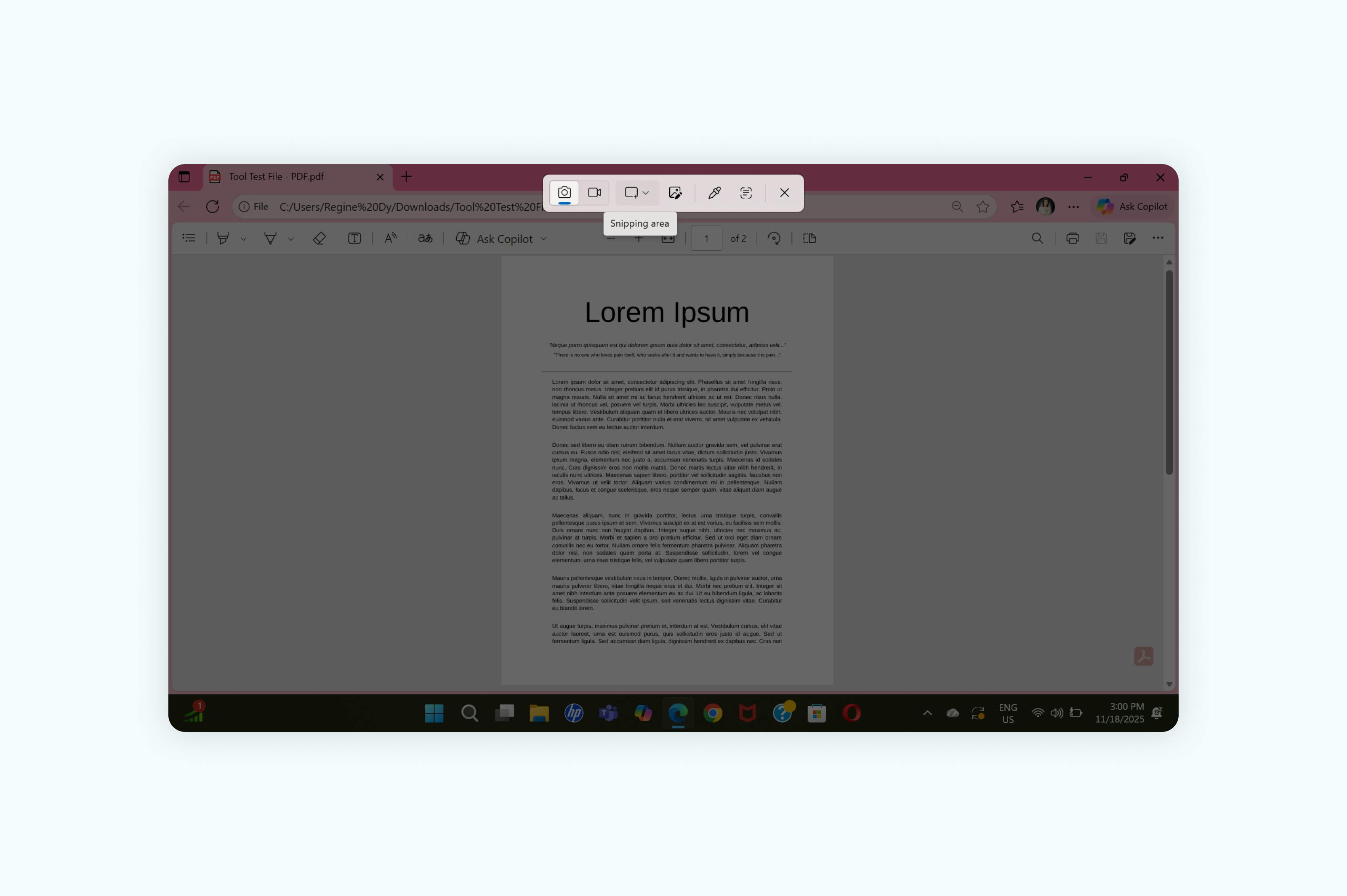 Convert a PDF to JPG by screenshot on Windows