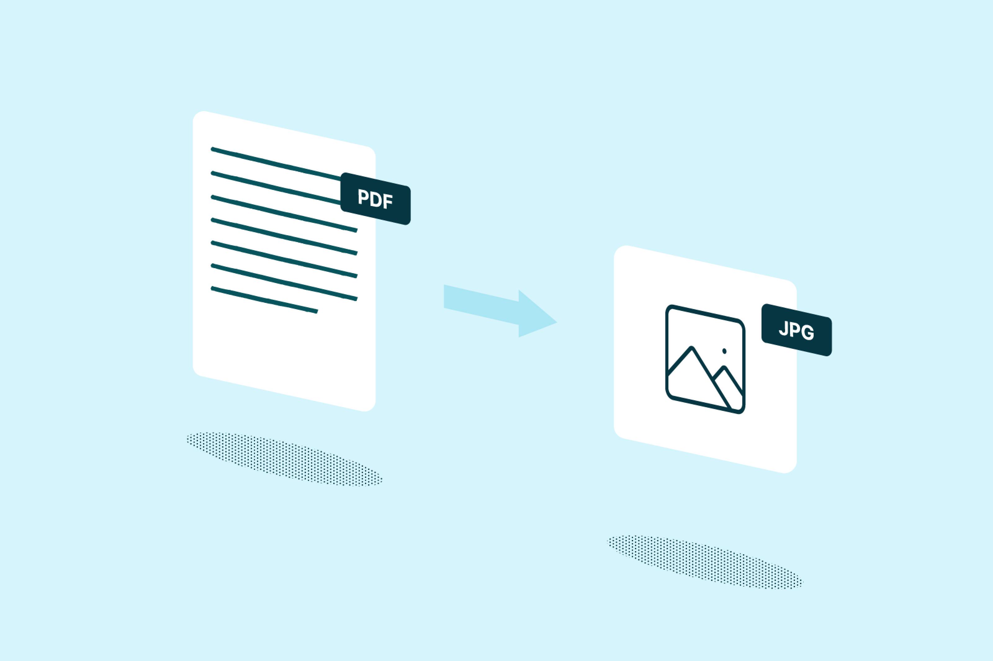 PDF file being converted to a JPG in Lumin