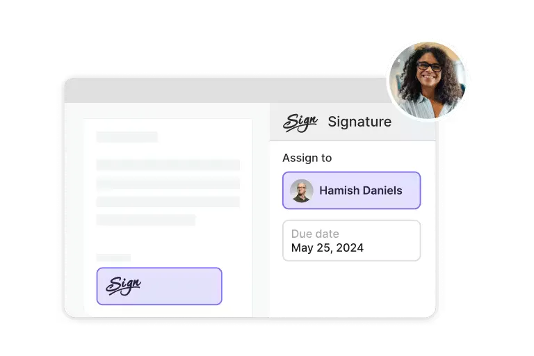 Lumin Sign user assigning signatures
