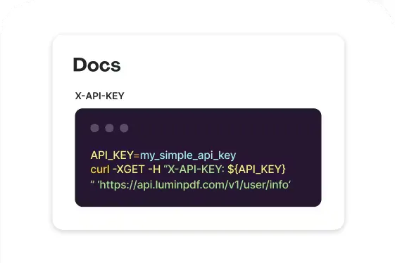 API key
