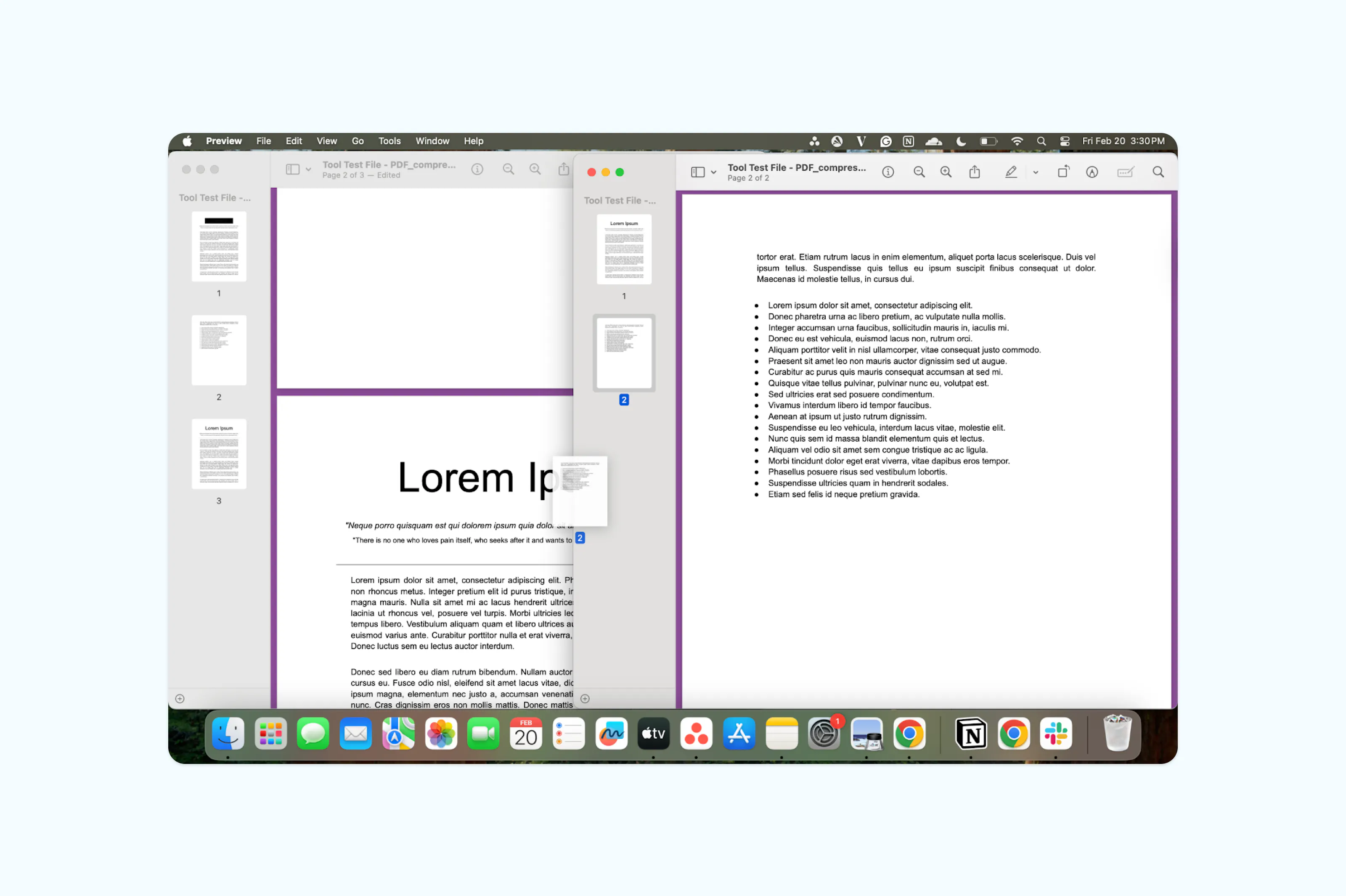 Merging PDF documents in Preview