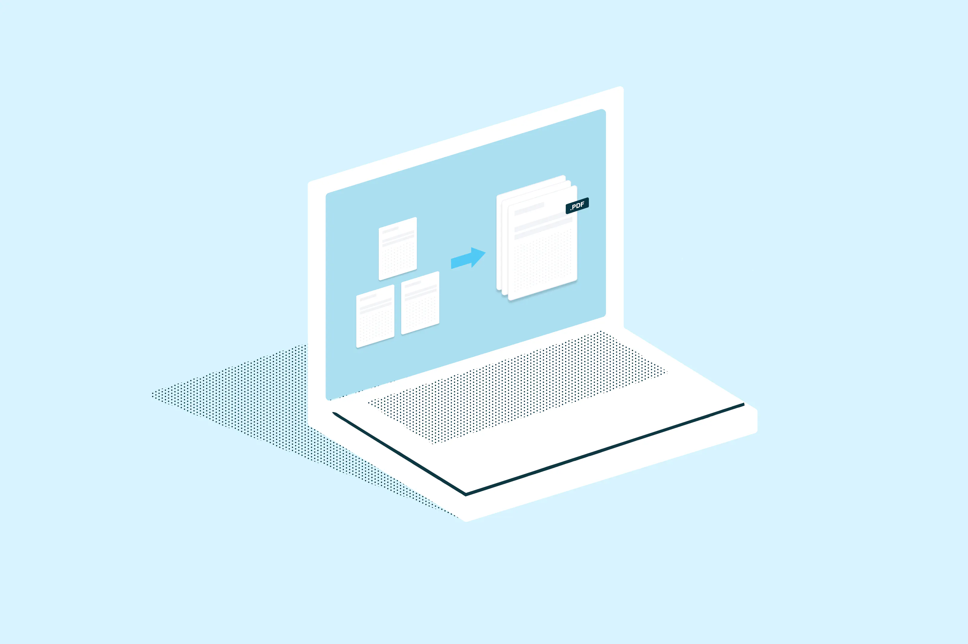 Multiple documents being merged into a single PDF file on a Mac