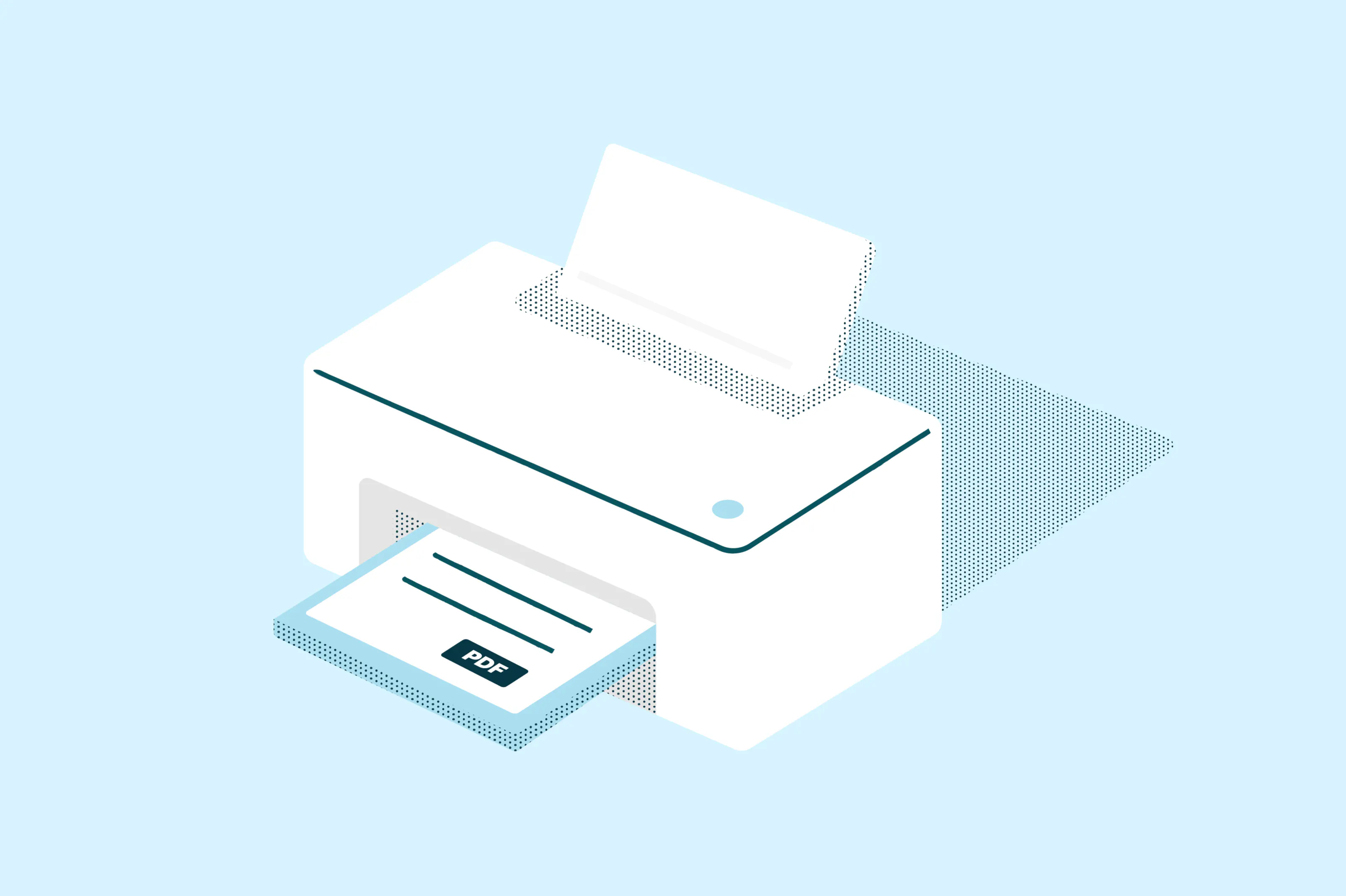Printing a PDF document from a printer