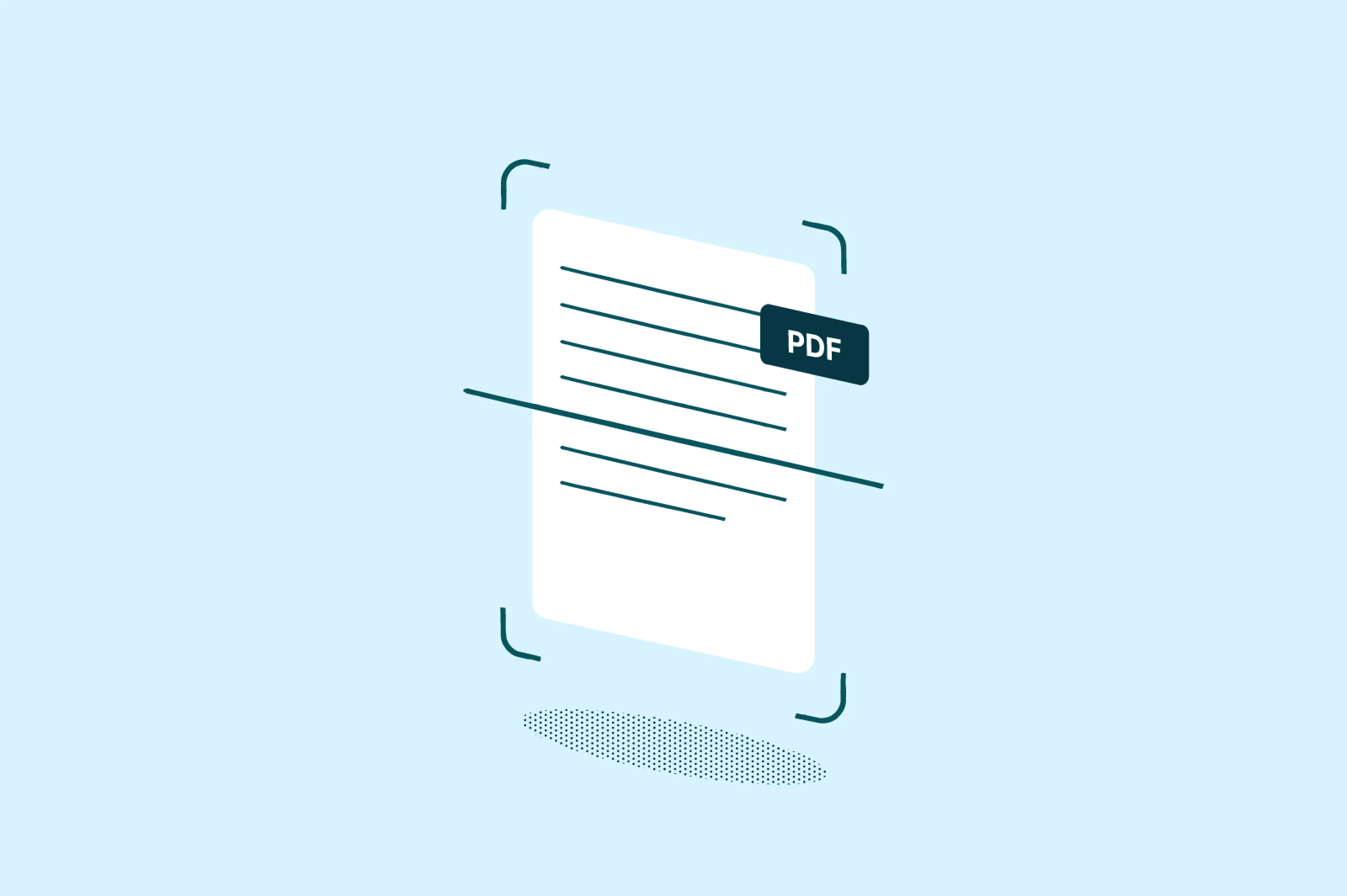 Scanning a PDF