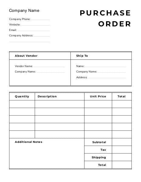 Purchase Order Template | Edit pdf forms online | Lumin PDF | Edit pdf ...