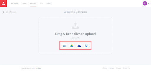 how to reduce a file size for uploading