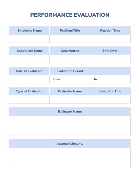 Performance Review Template | Edit pdf forms online | Lumin PDF