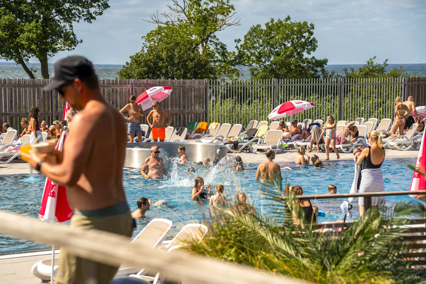 The beach pool
