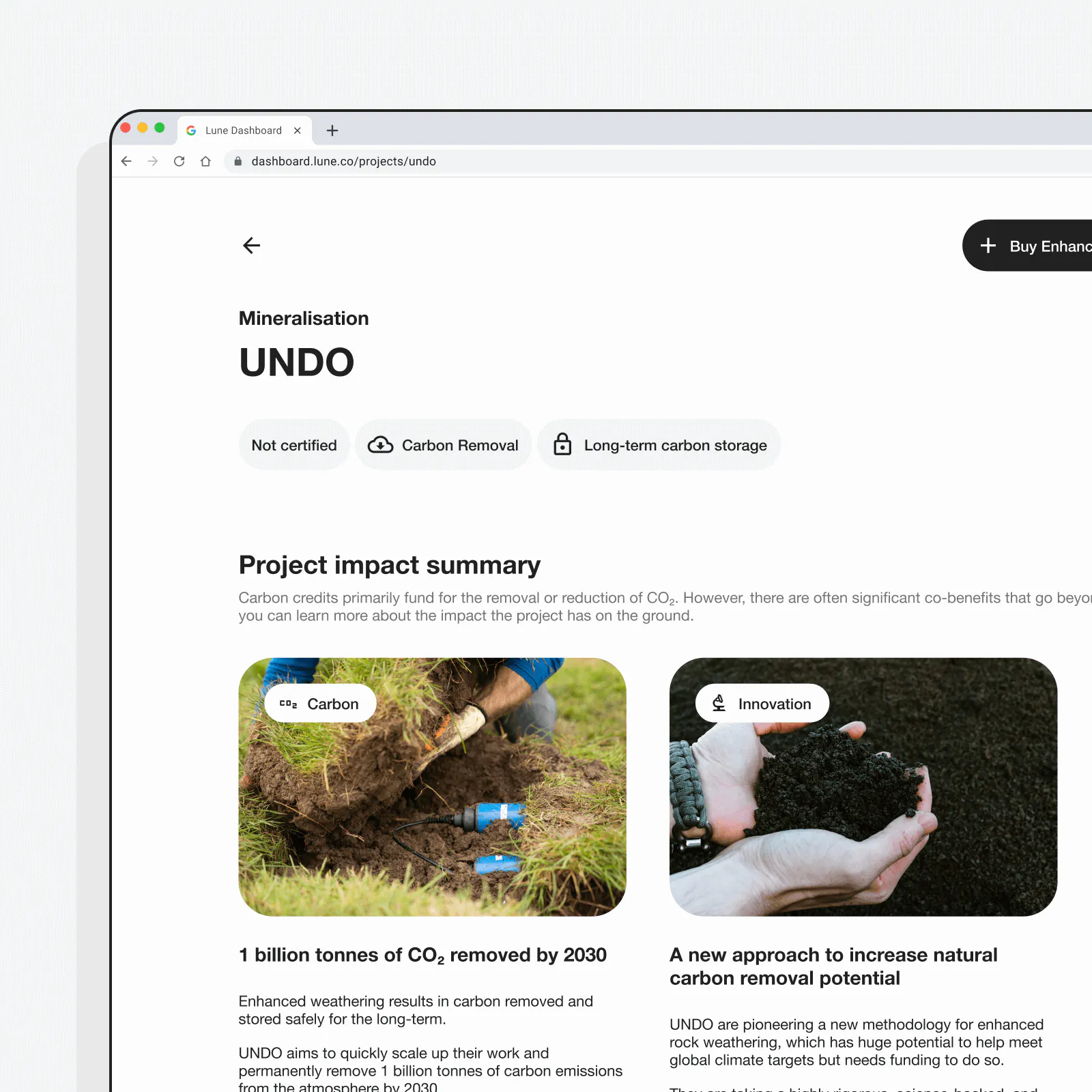 Product update: Greater transparency has arrived in the Lune dashboard