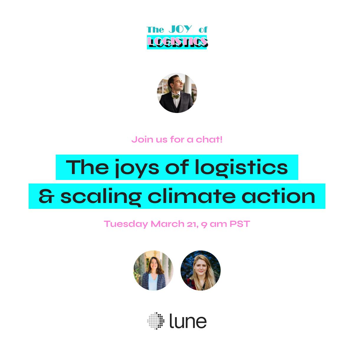 Join our live webinar: “The joys of logistics & scaling climate action”