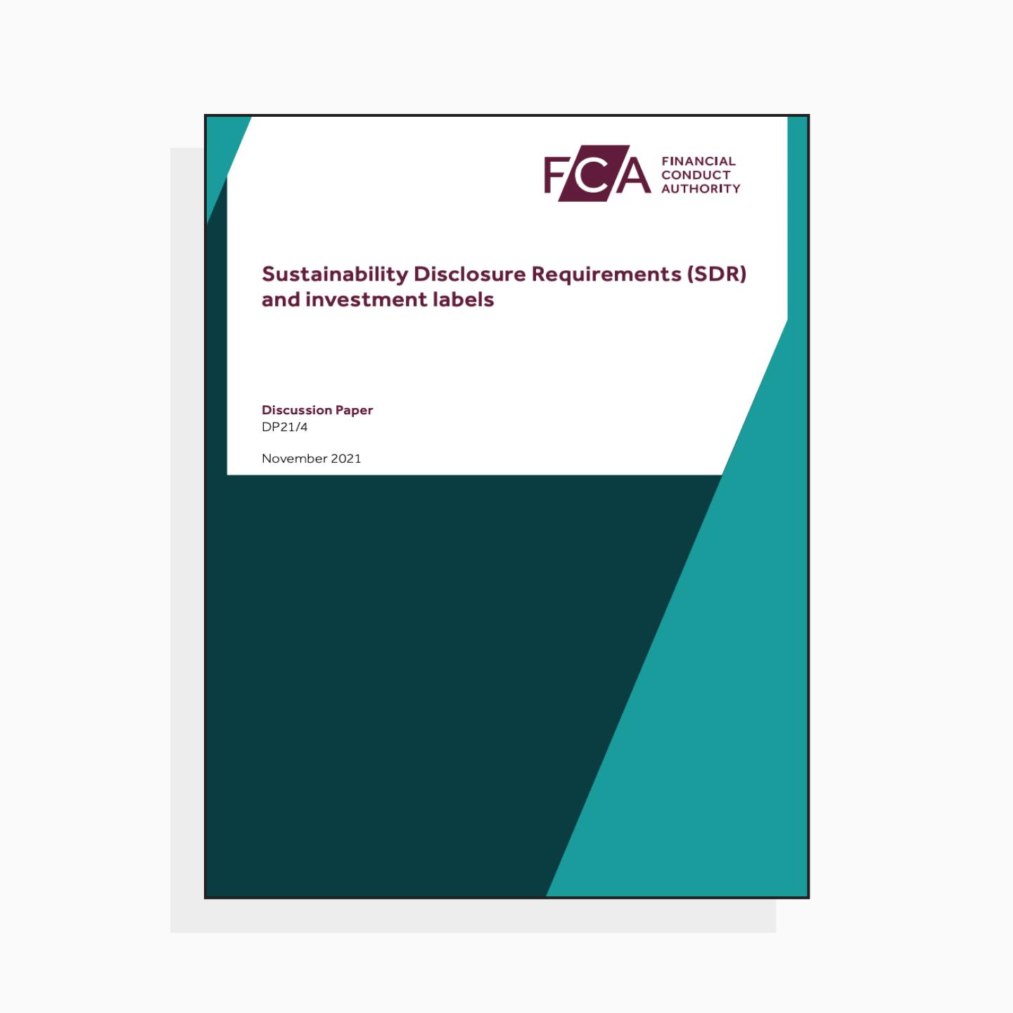 FCA discussion paper on Sustainability Disclosure Requirements