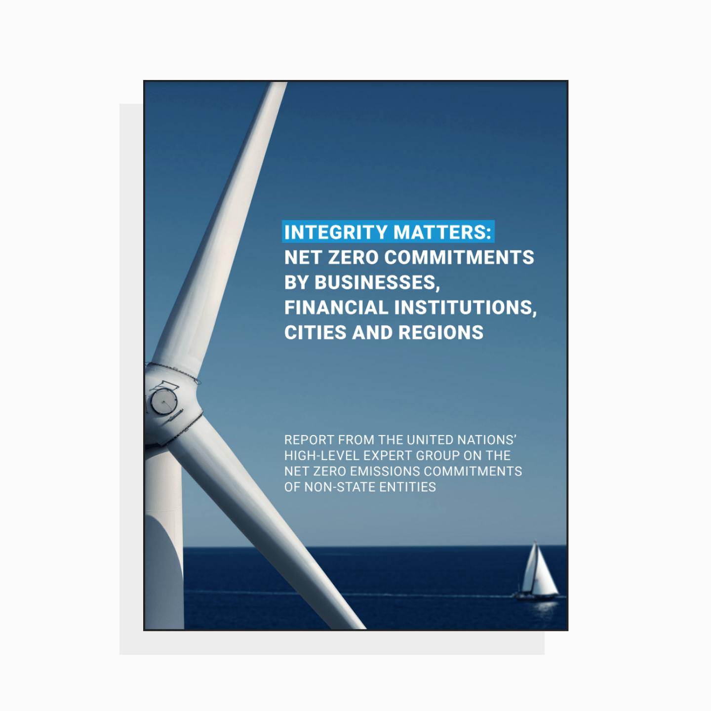 Integrity Matters: net zero commitments by businesses, financial institutions, cities, and regions