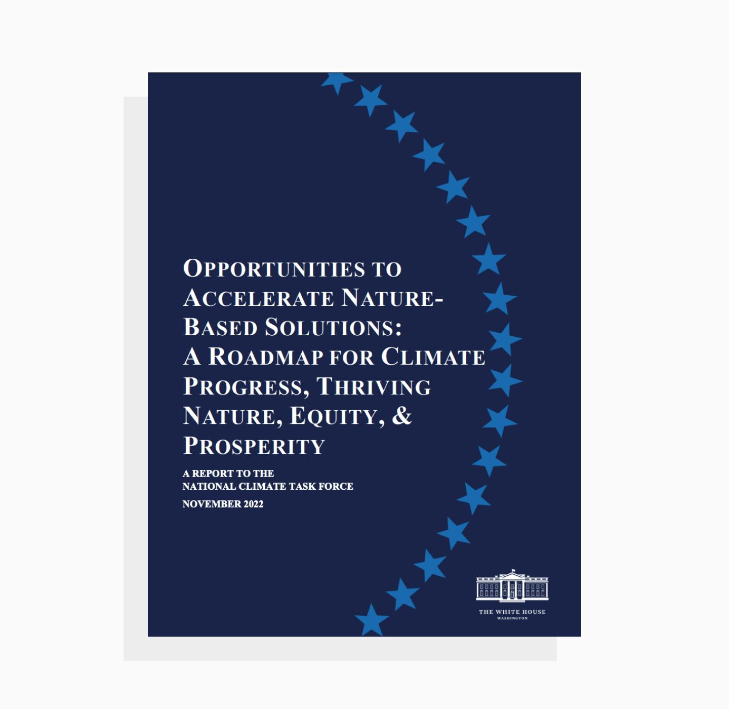 Opportunities to accelerate nature-based solutions: a roadmap for climate progress, thriving, nature, equity, and prosperity