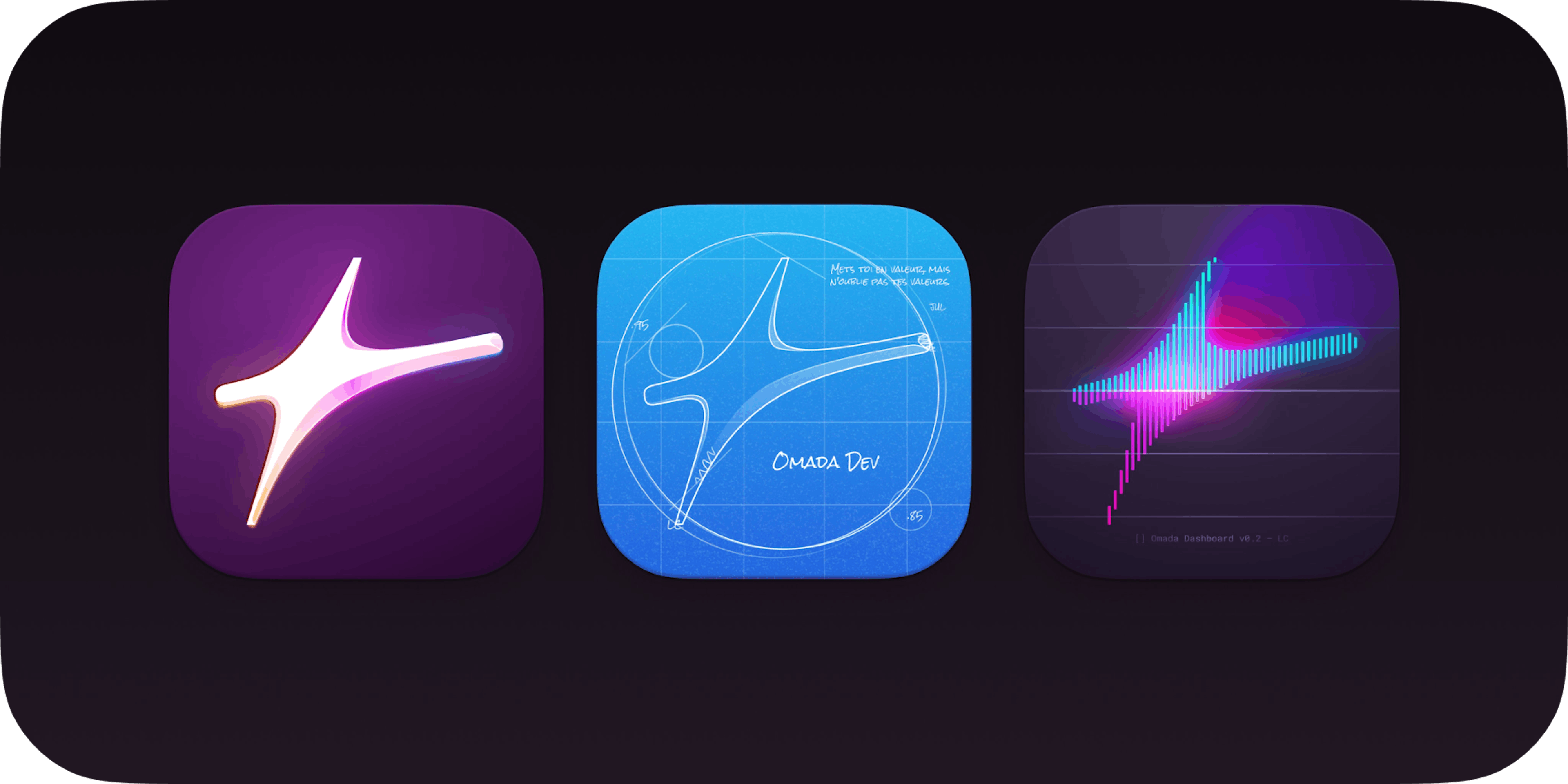 Omada App Icon variations