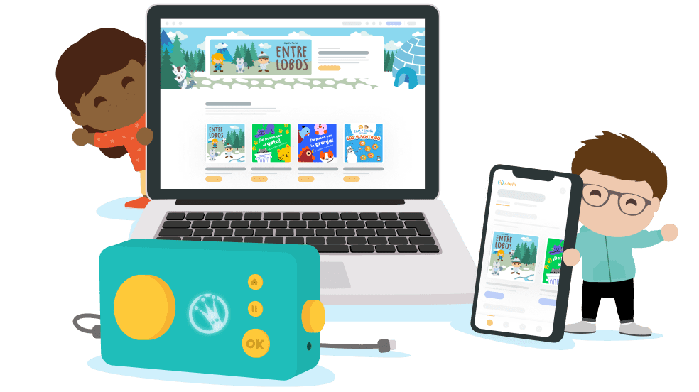 Crea tu cuenta en la aplicación Stelii y descarga online tu audiolibro de regalo