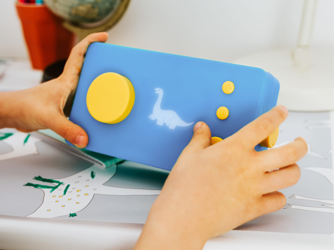 Ma Fabrique a Histoires Bleue des 3 ans - Boite a histoires fabriquee en France (Lunii) - Image 2