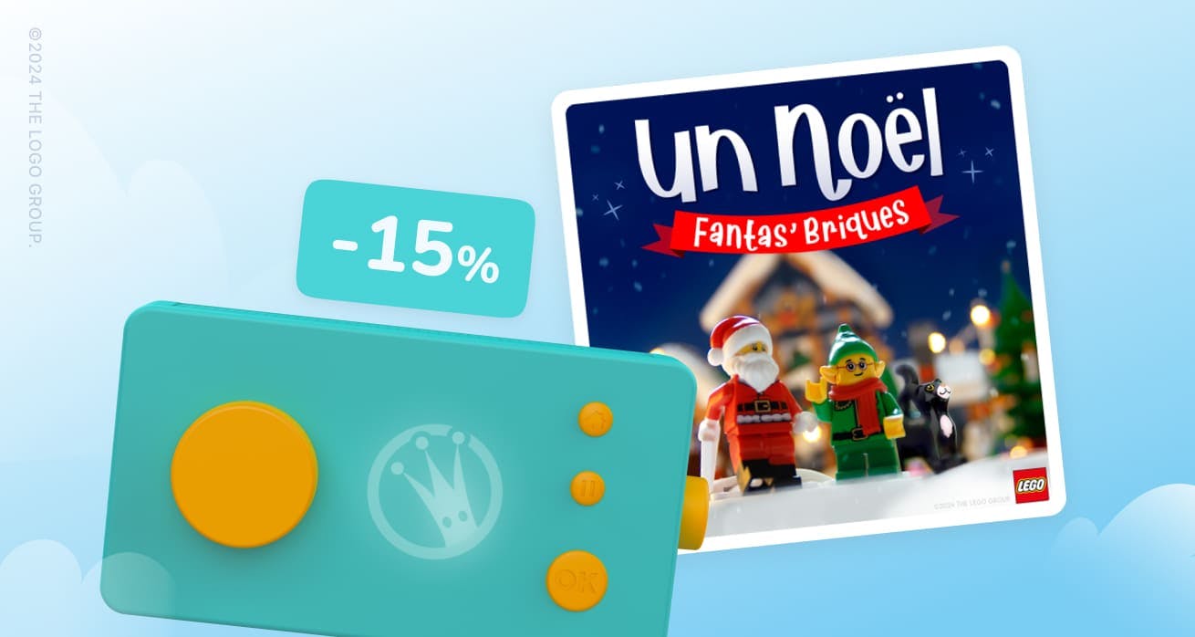 -15% sur Ma Fabrique à Histoires et le livre audio "Un Noël fantas'briques"