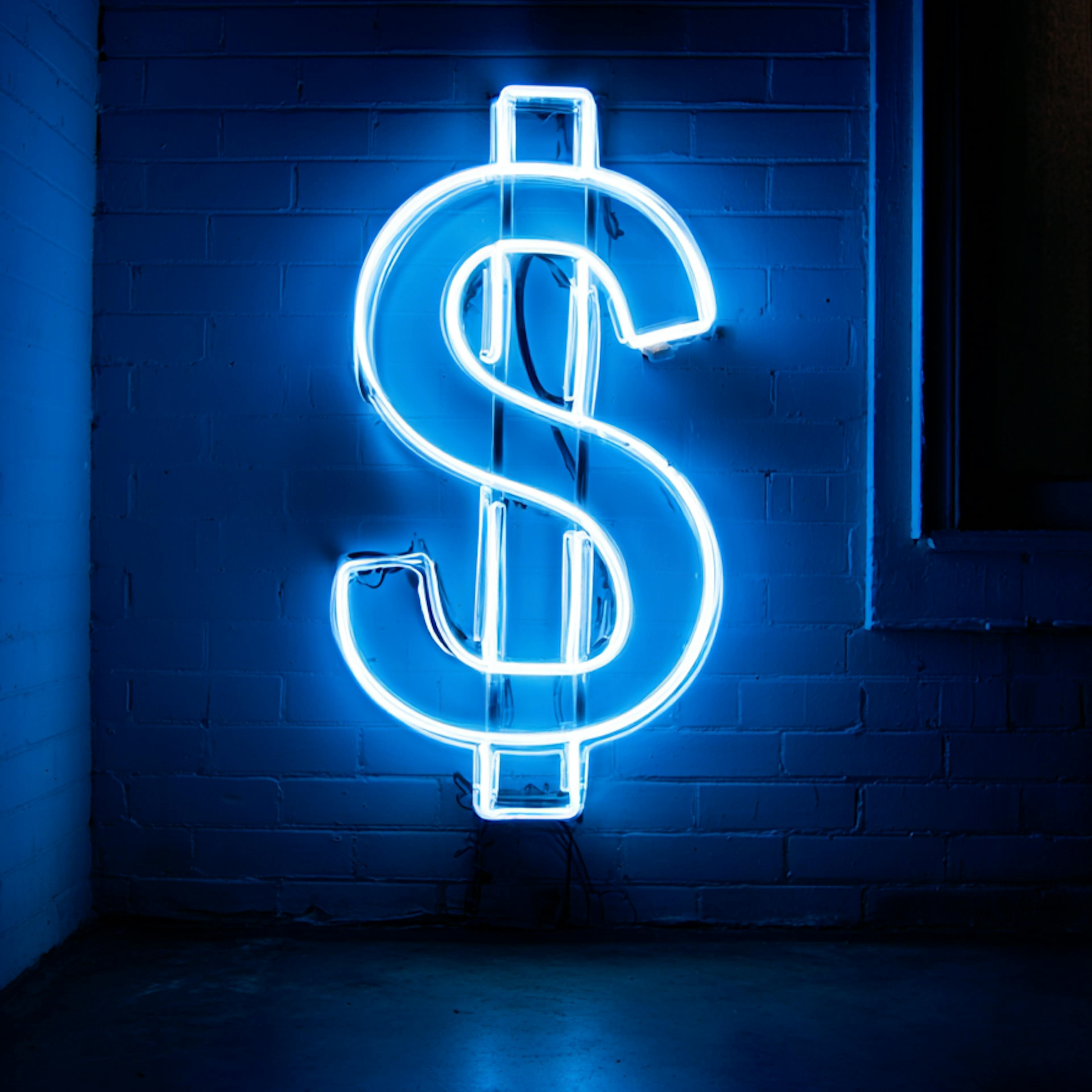 dollar_sign_in_blue_neon_light
