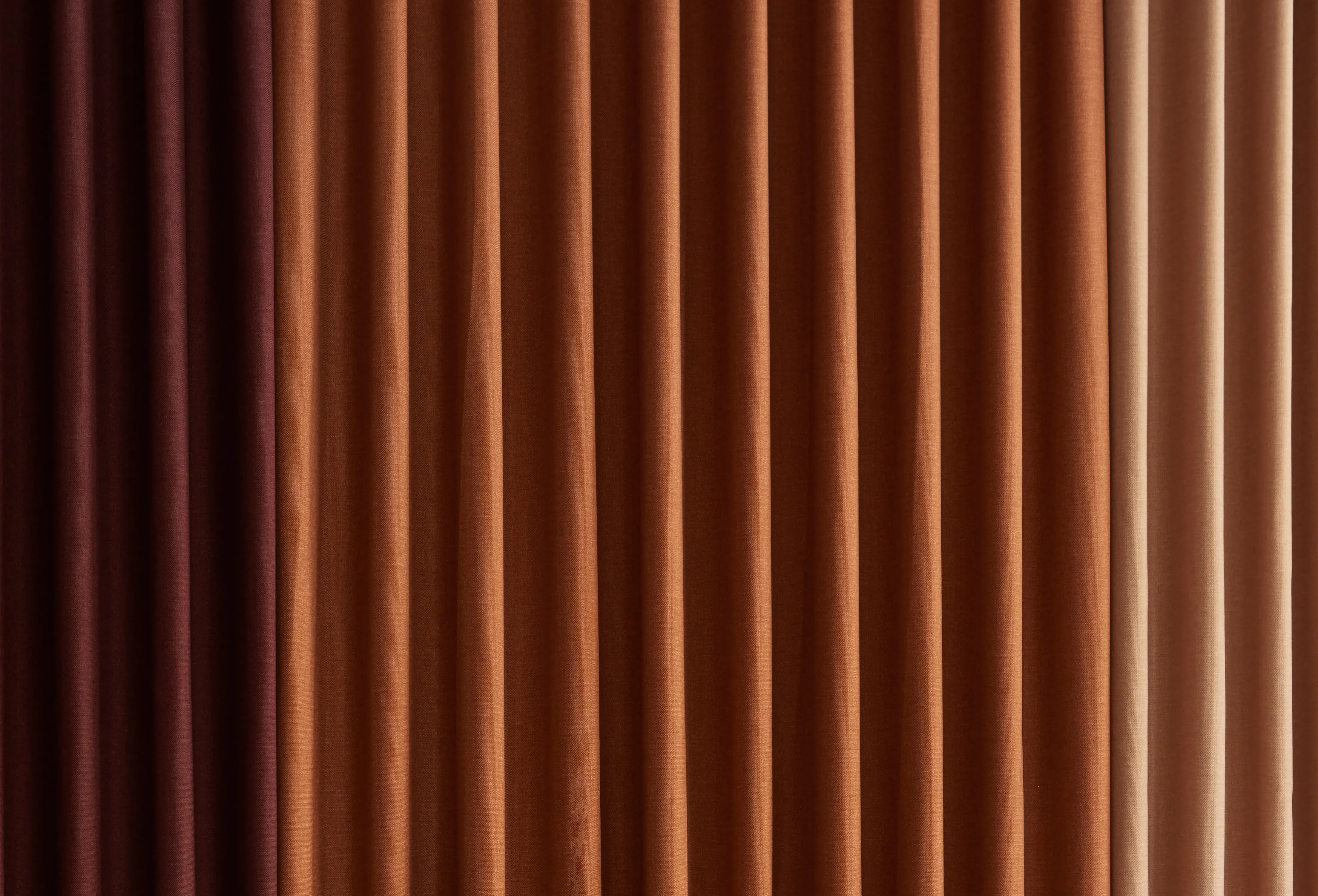Orange curtains