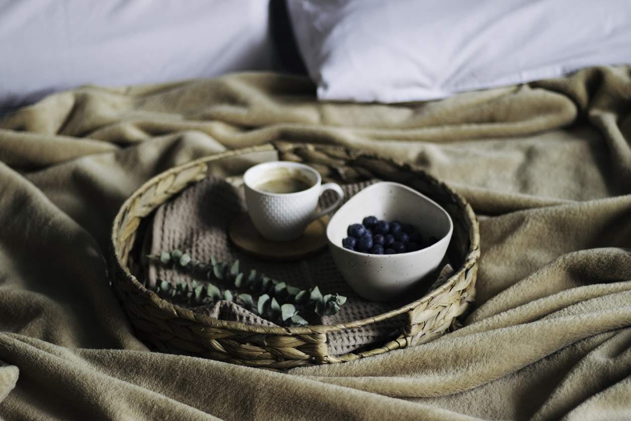Breakfast in bed tray for bedroom