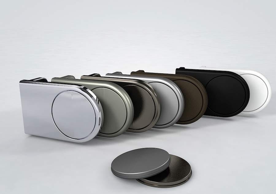 The end cap of  Roller Blinds in various colours