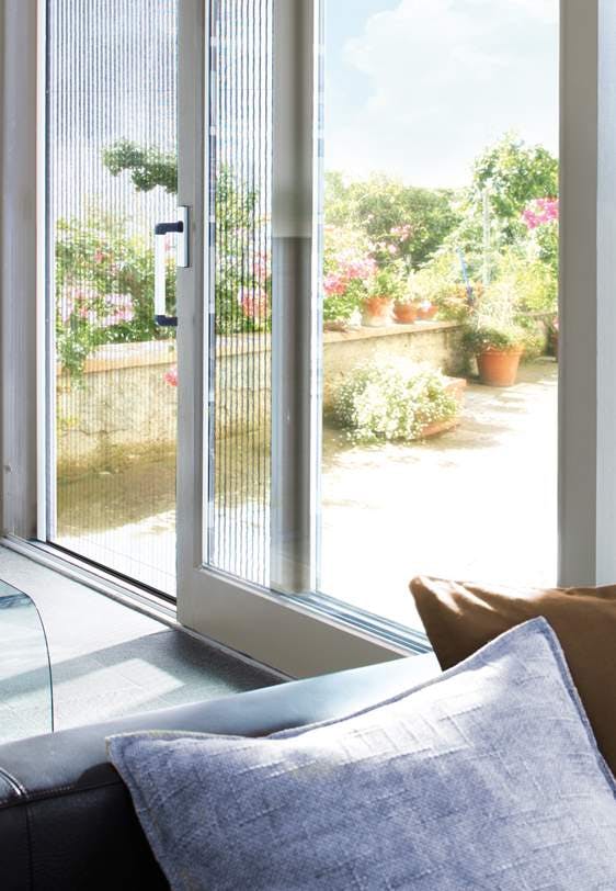 Living room with Insect screen on patio door