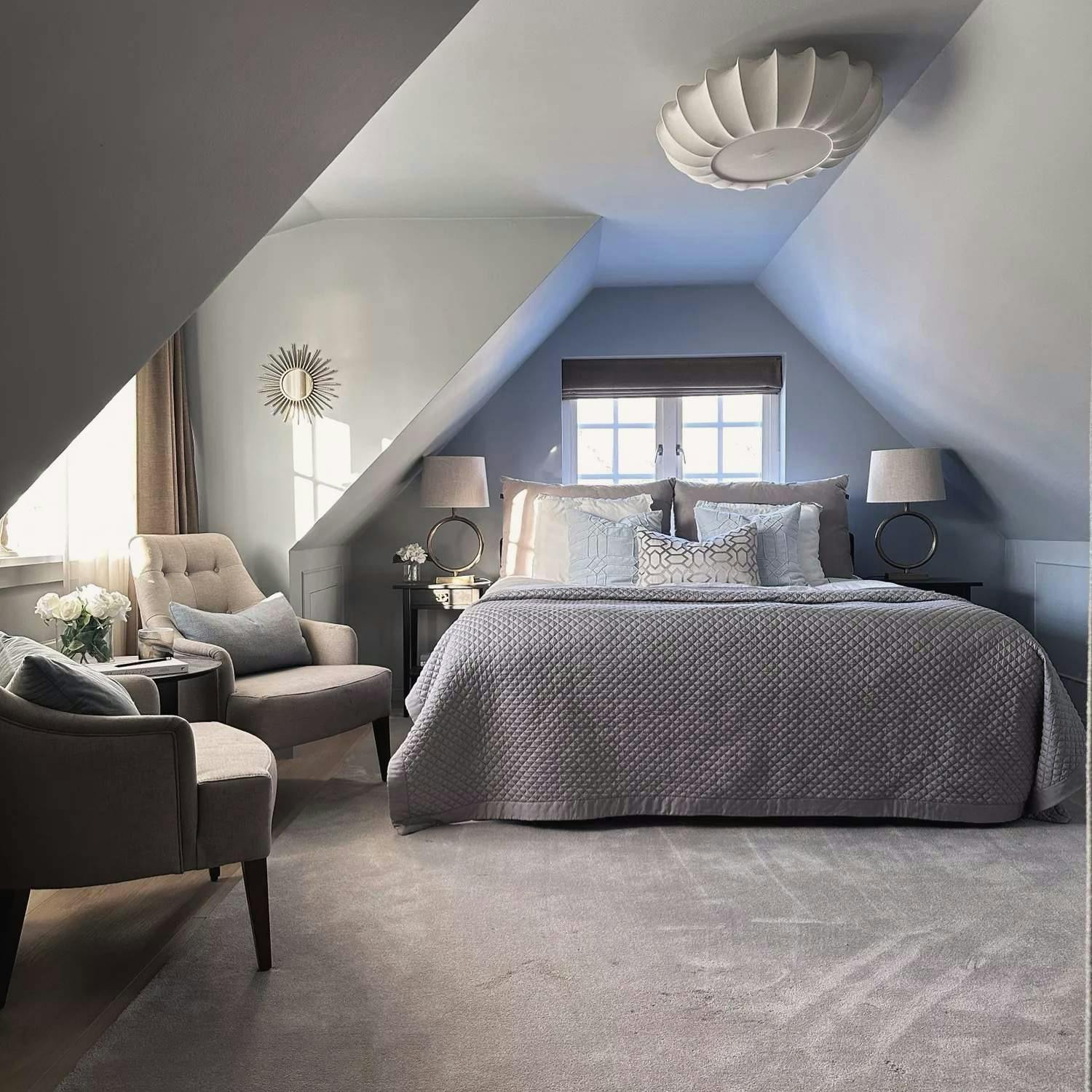 Feng shui i sovrummet hemma hos Jannice Wistrand