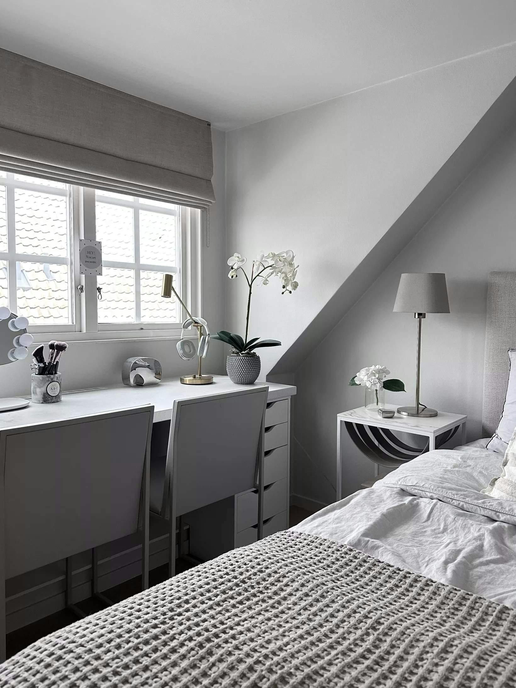 Feng shui inredning med hissgardin