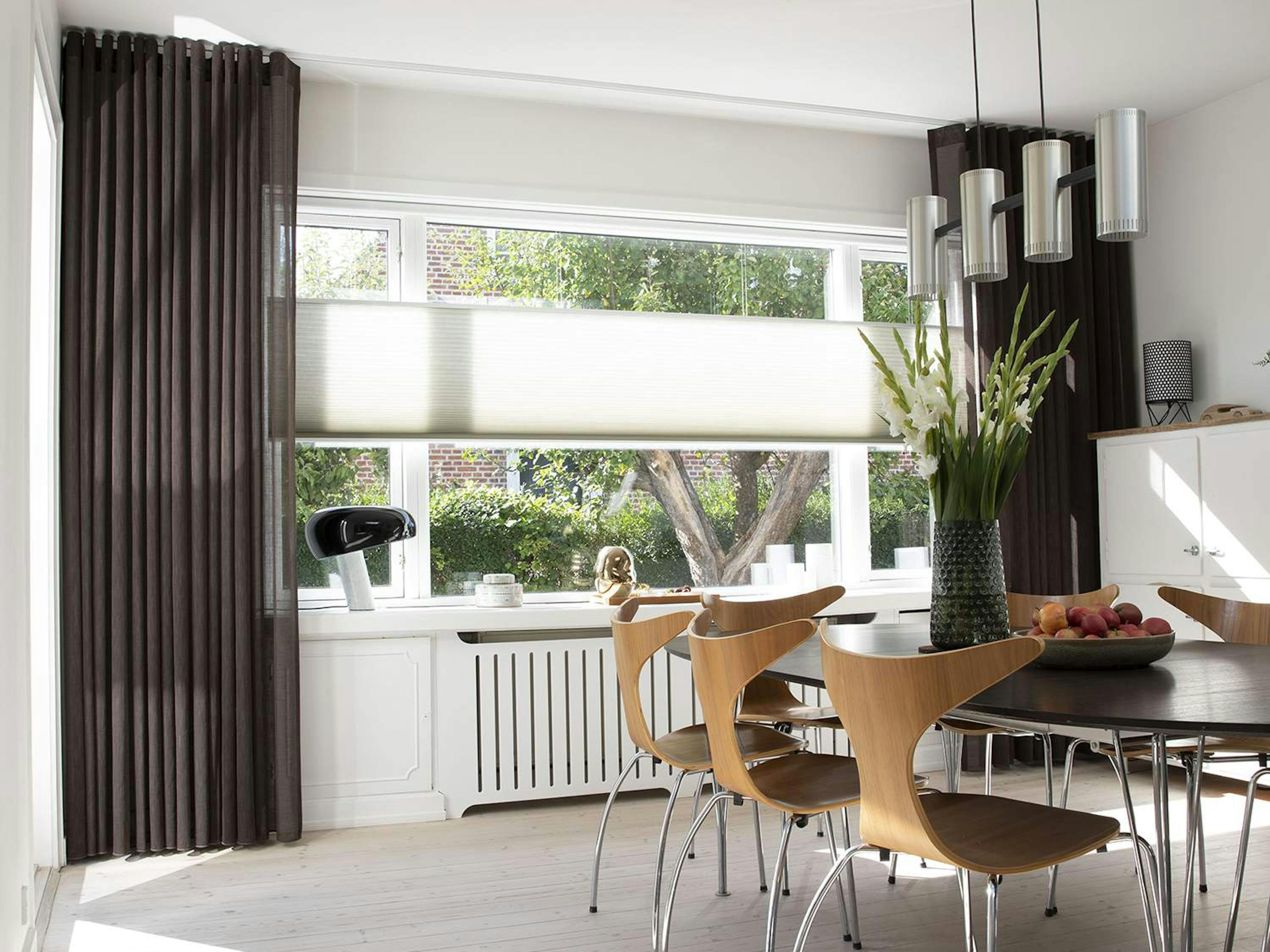 Duette® gardin, modell Top Down/Bottom Up och gardinlängder