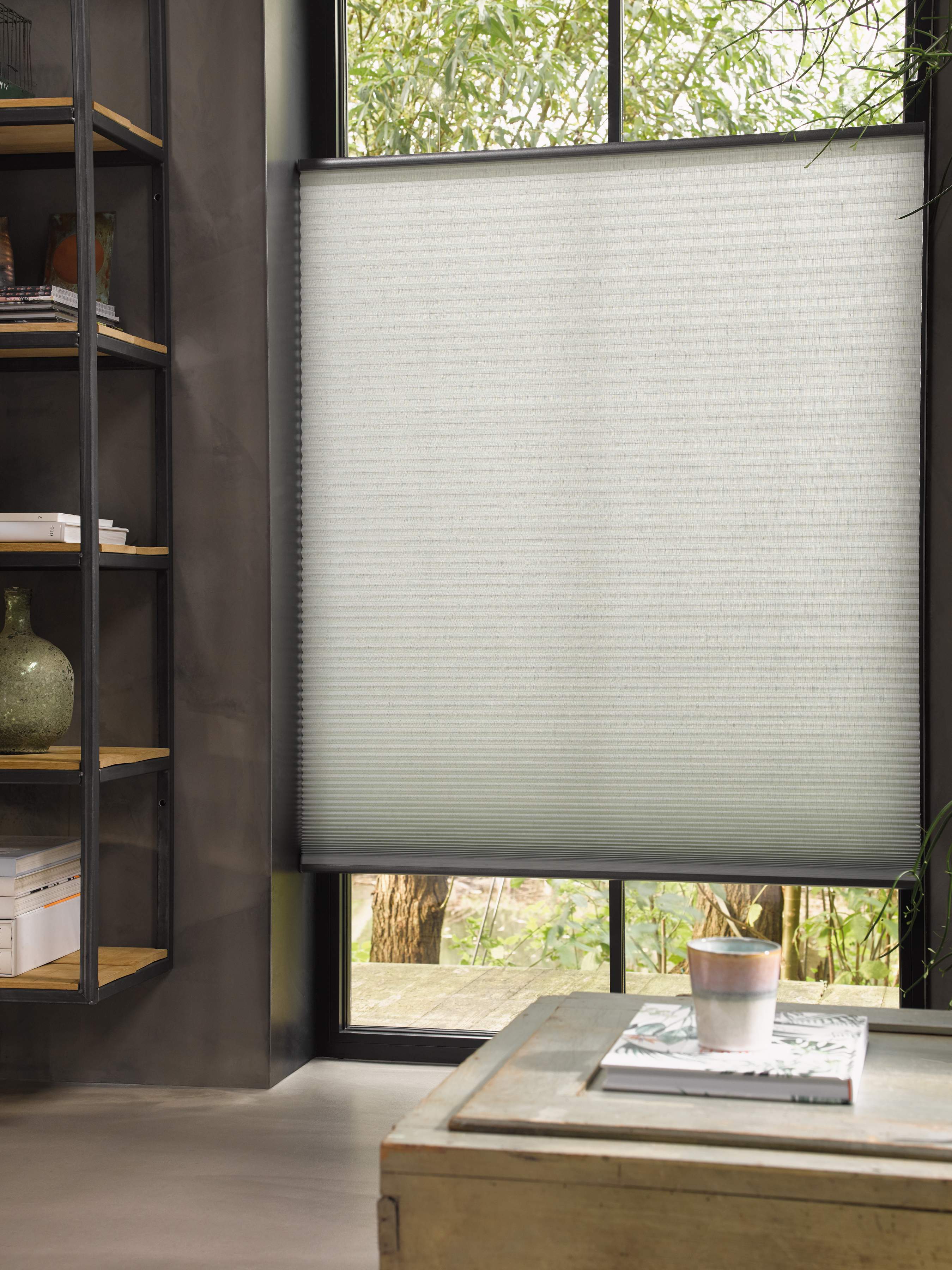 Hållbar gardin i Bamboo, model Top Down/Bottom Up