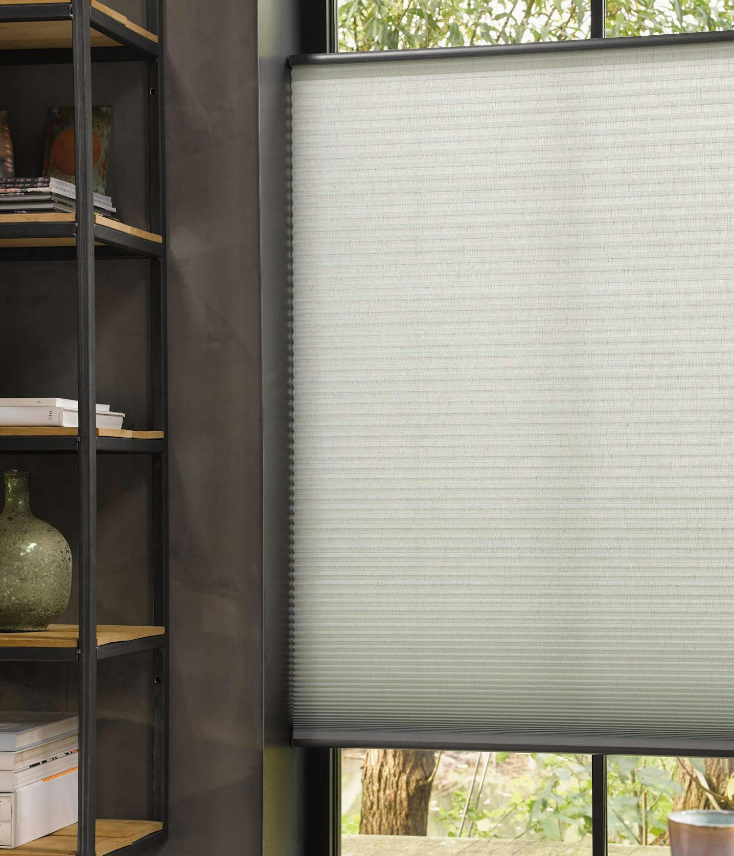 Hållbar gardin i Bamboo, model Top Down/Bottom Up