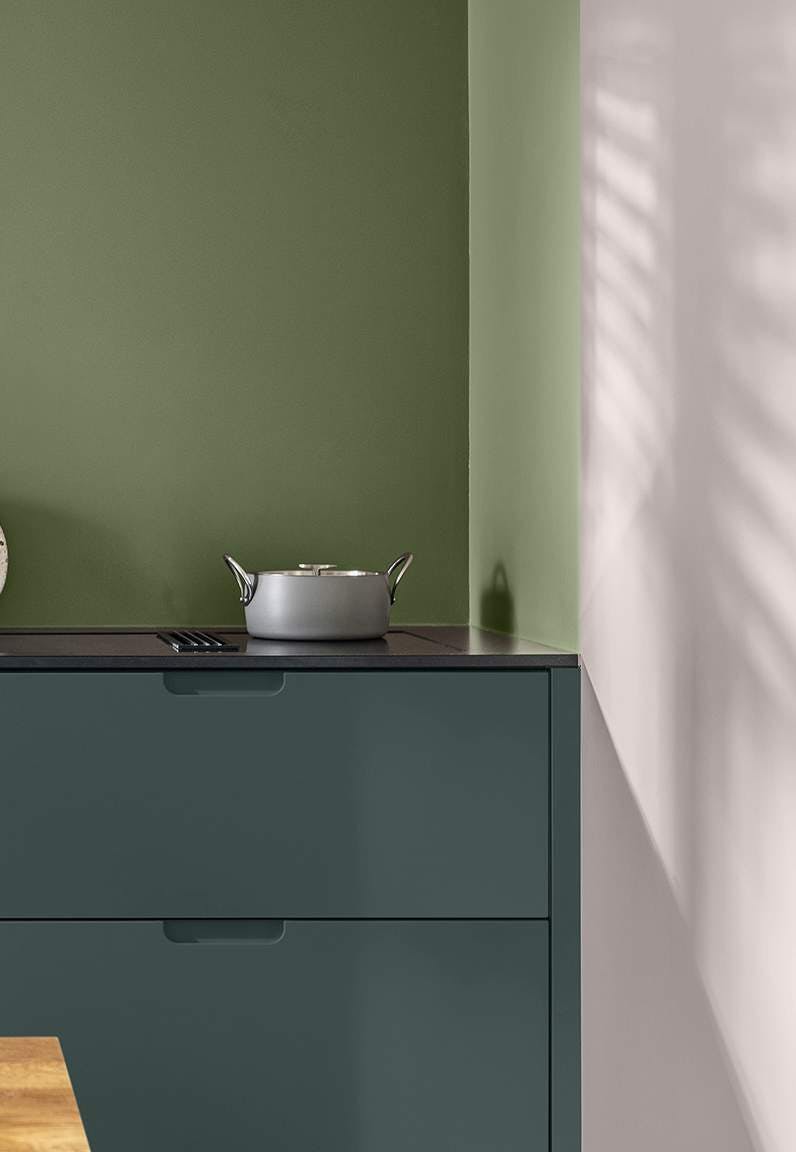 Palette de couleurs sereine combinée avec la couleur Sweet Embrace™ (photo : Levis)