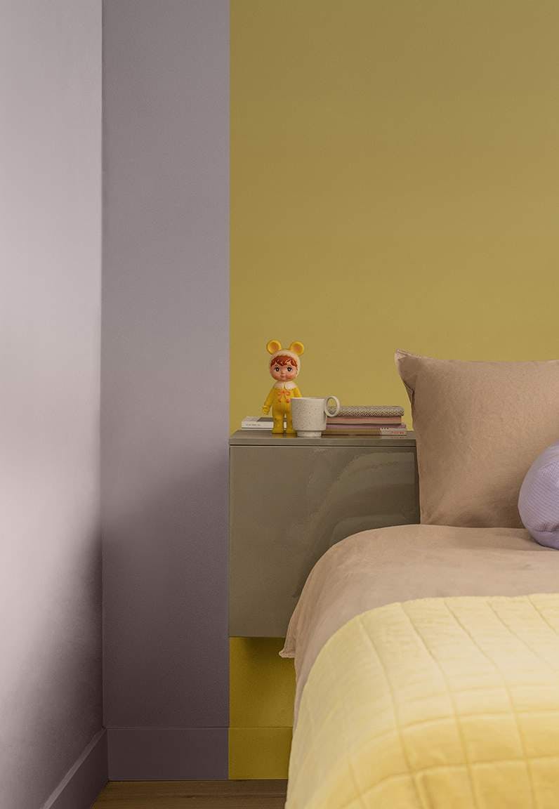 Palette de couleurs joyeuse combinée avec la couleur Sweet Embrace™ (photo : Levis)