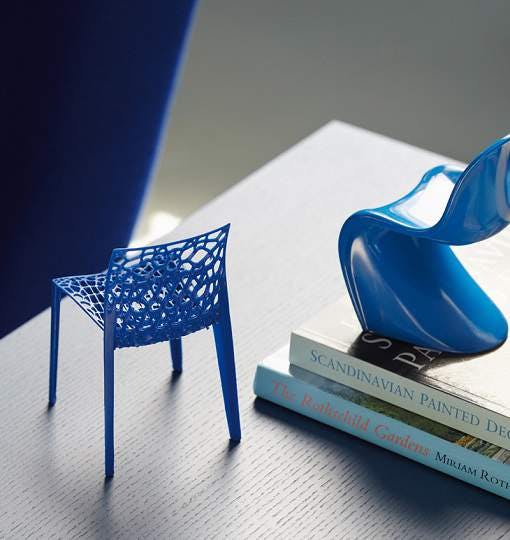 Blue coffee table books