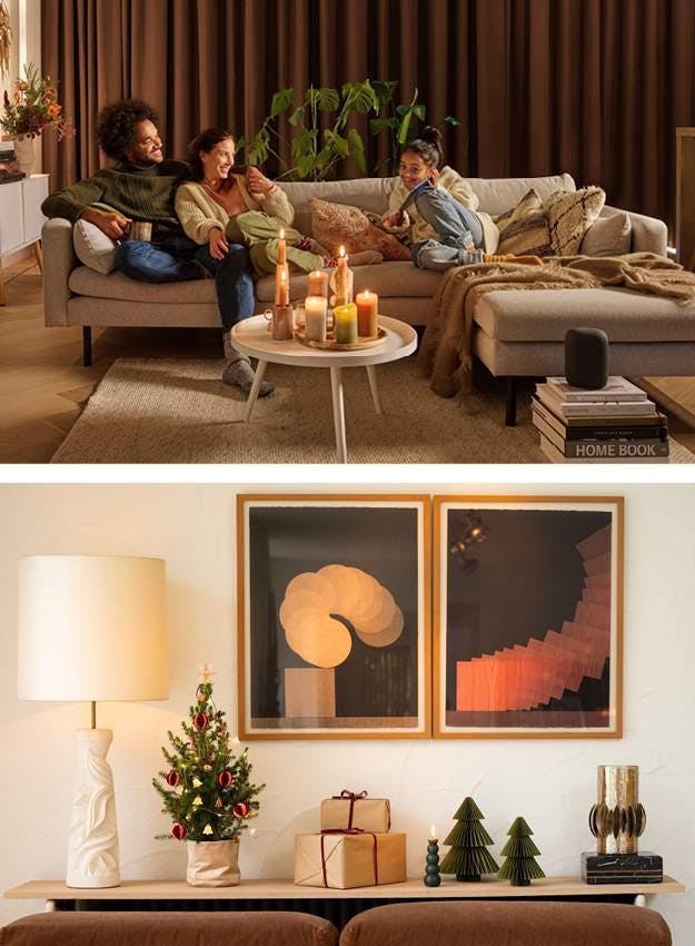 Dutch Wall textiles, gordijnen van Luxaflex® en Bloomon