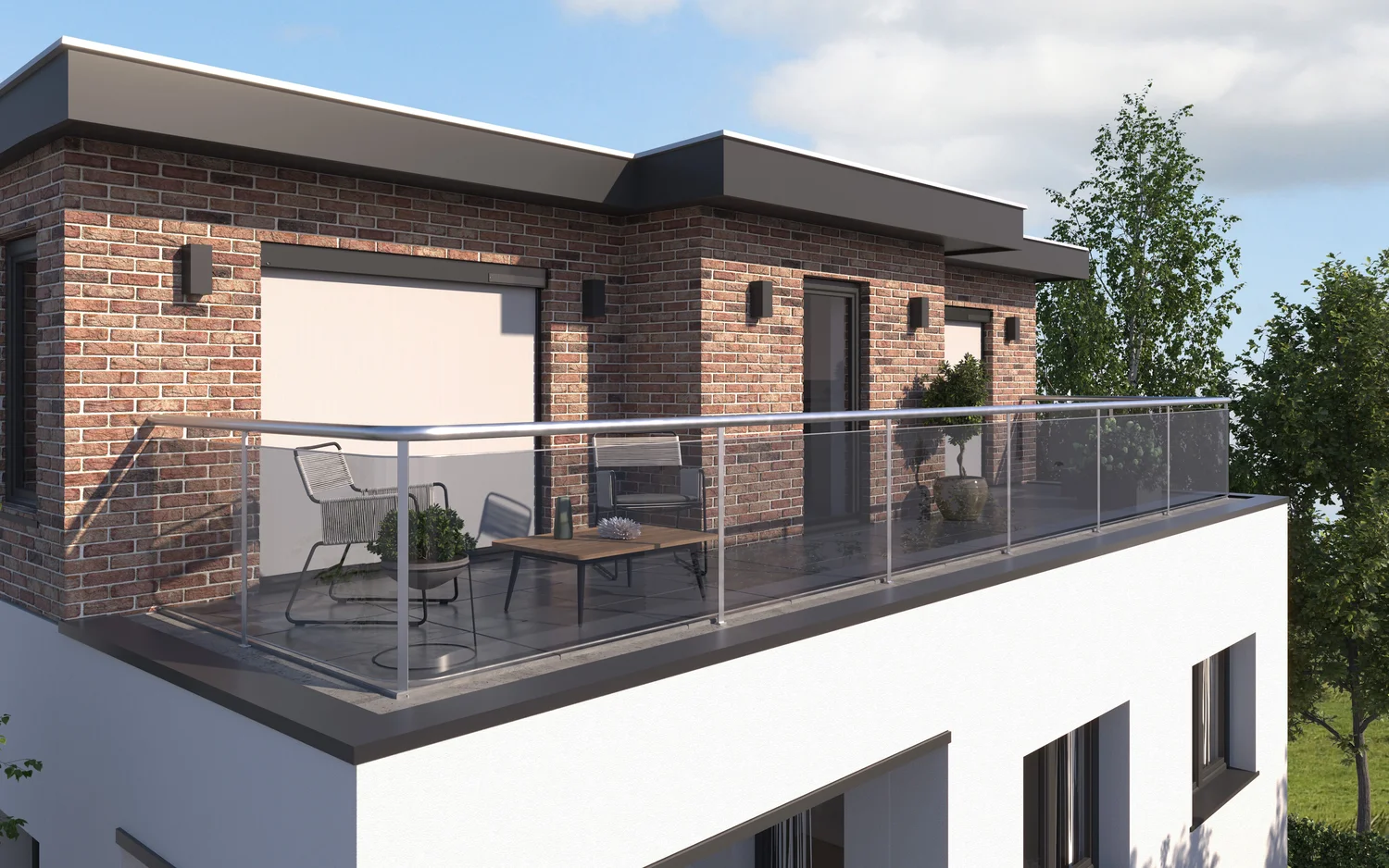 Solcelledrevne (valgfritt) Outdoor Screens