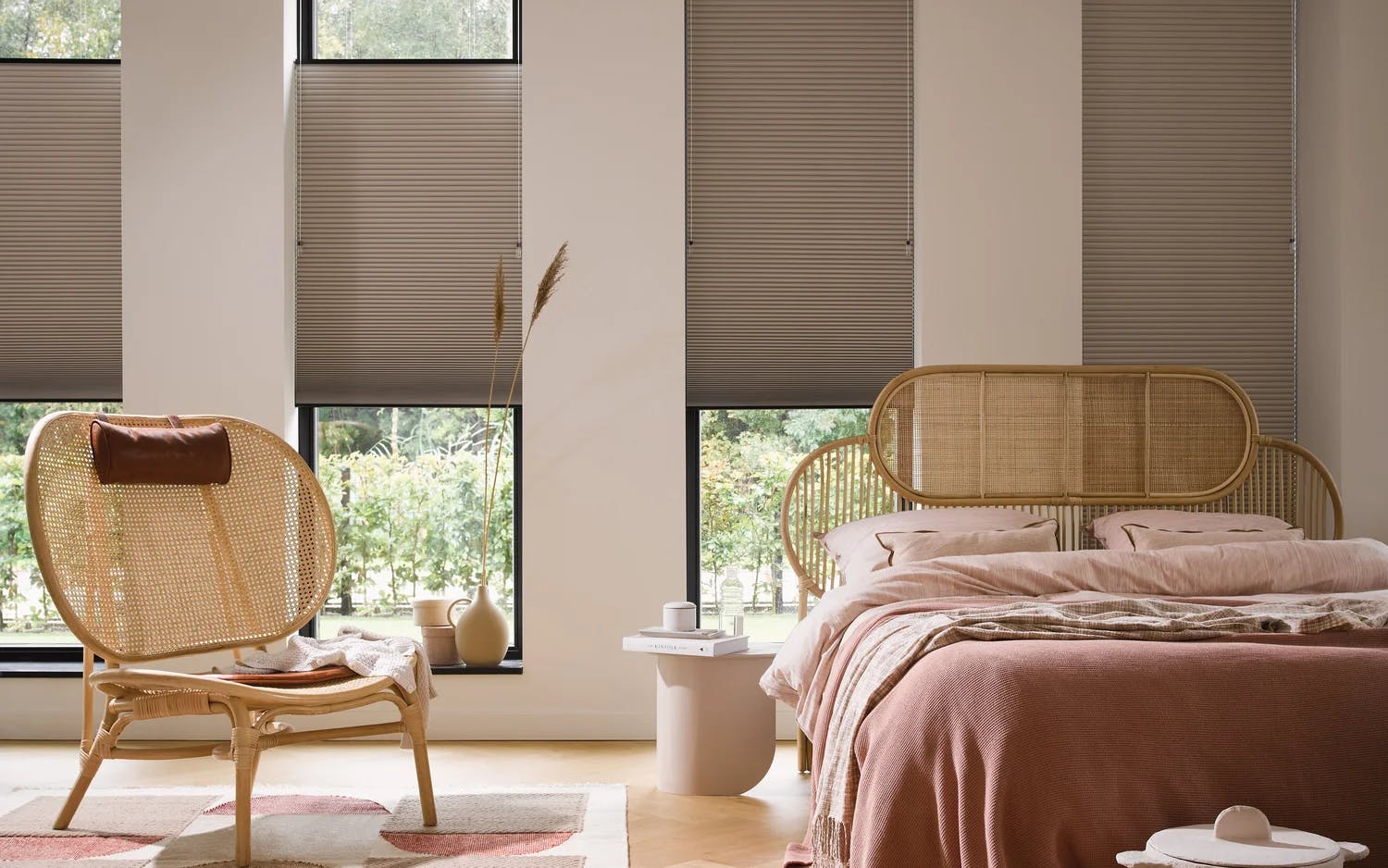 Duette® shades in een slaapkamer